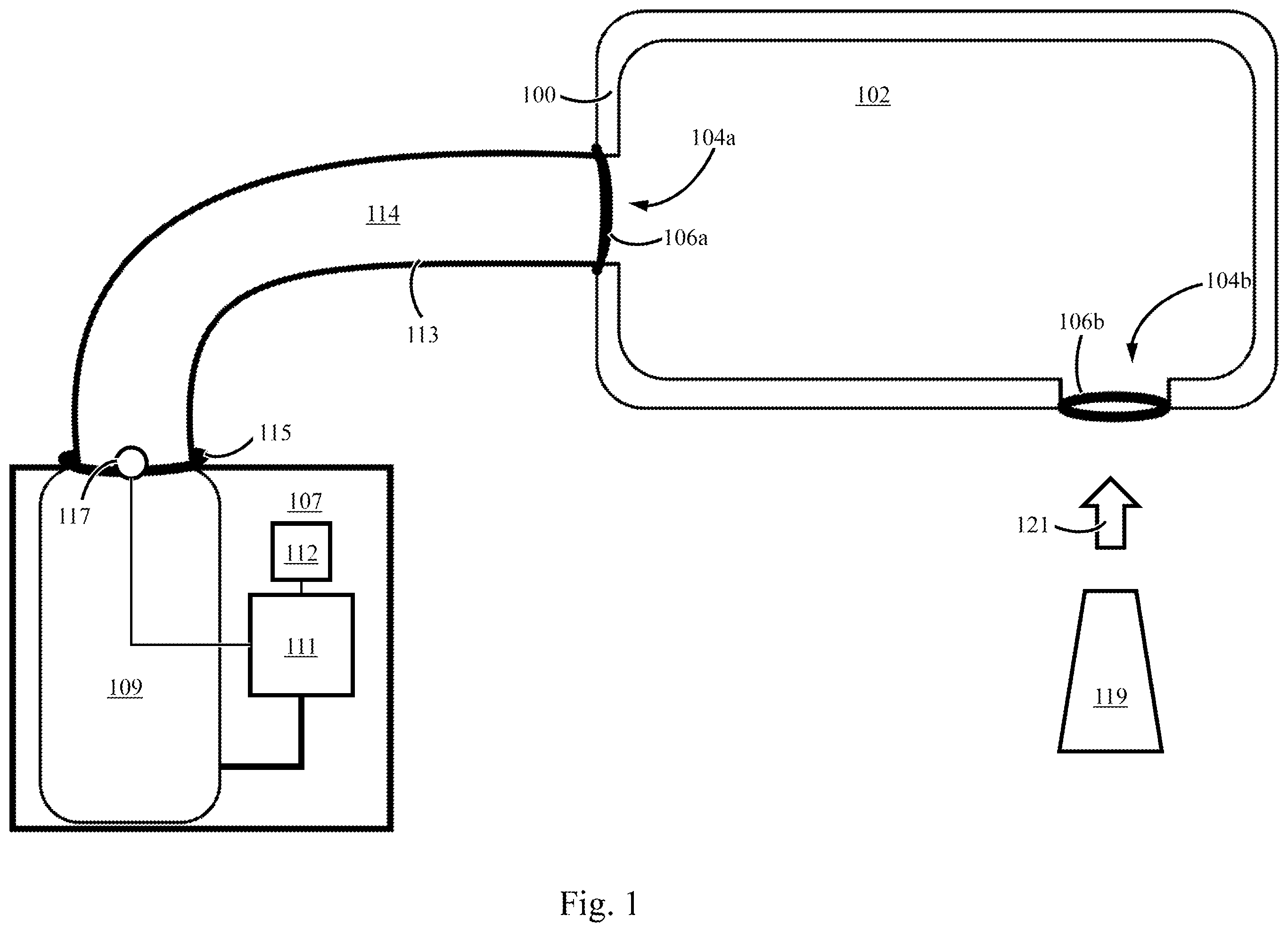 Patent US12480832 — Vacuum-based leak detection — Figure 1