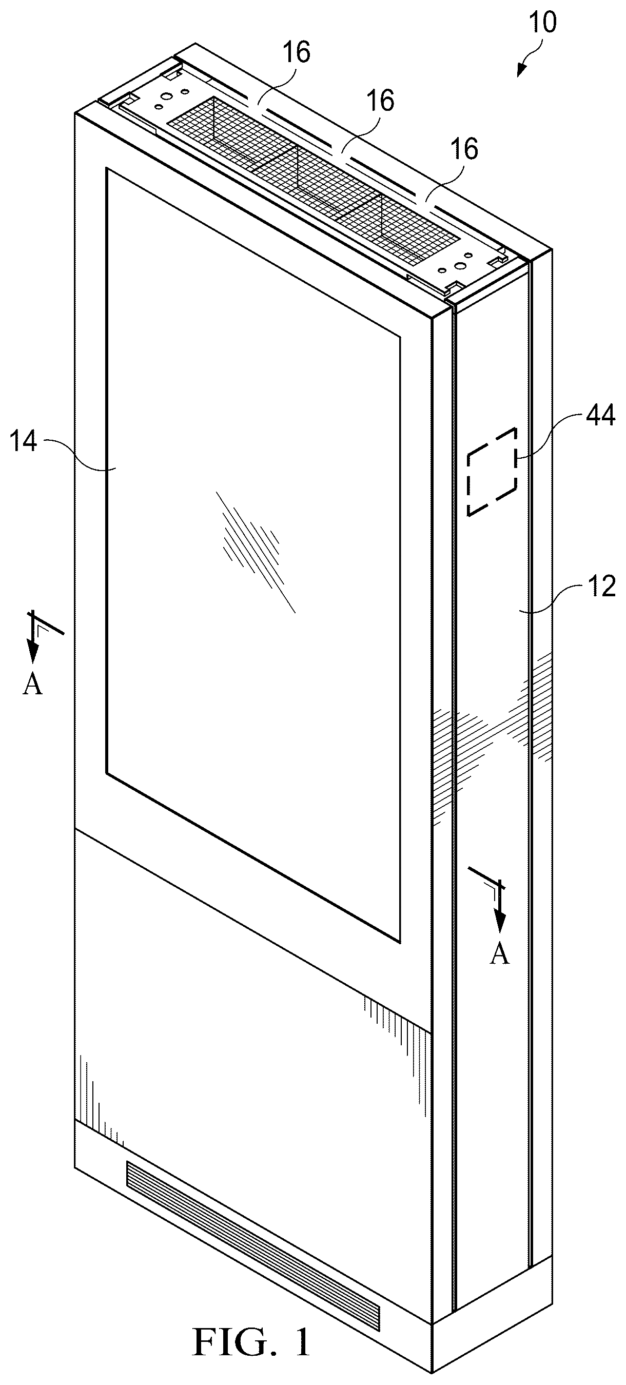 Patent US12480833 Figure 1 – Display assemblies with differential pressure sensors