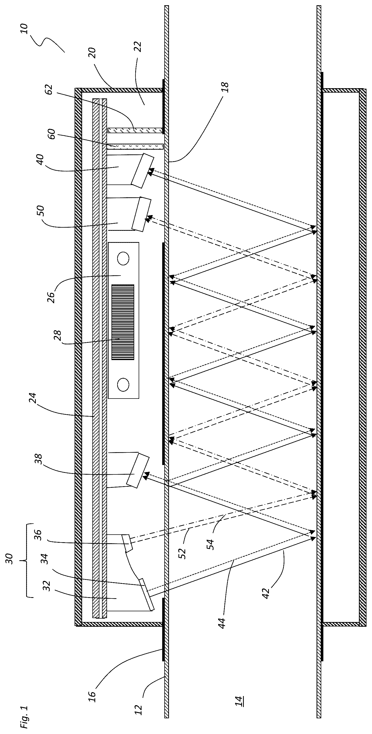 Patent US12480869 — Multi-wavelength ozone concentration sensor and method of use — Figure 1
