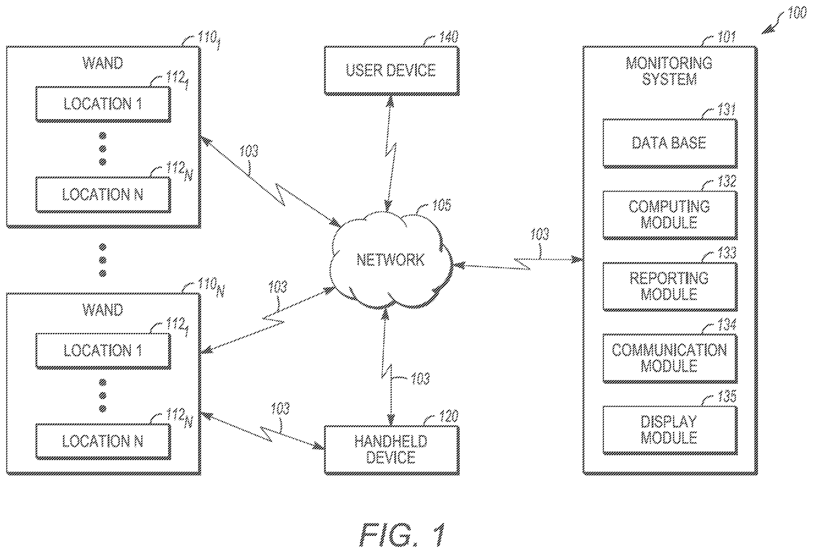 Patent US12480916 — Device monitoring systems and methods — Figure 1