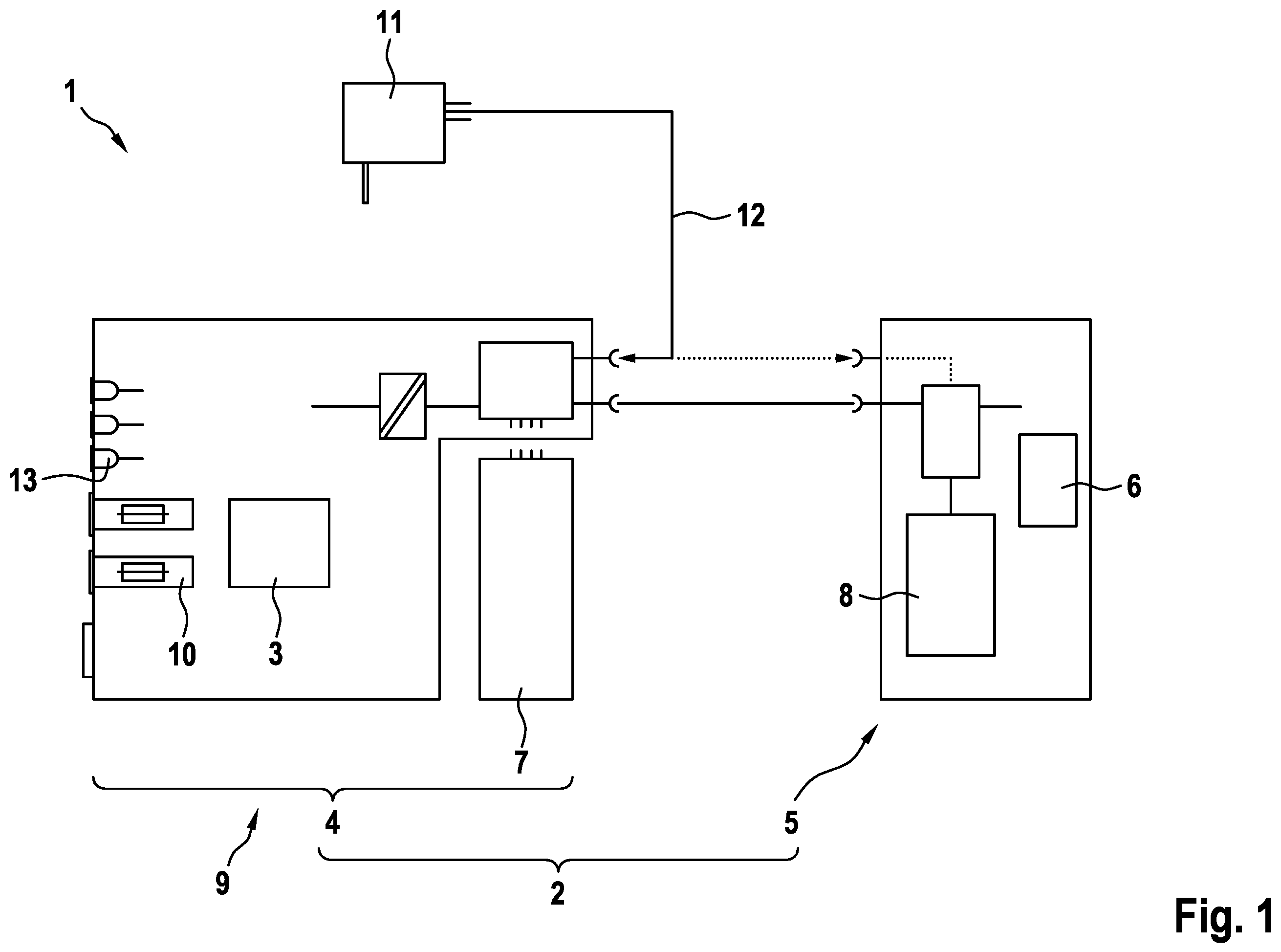 Patent US12480971 — Measuring instrument assembly comprising a measuring instrument apparatus for measuring electrical measurement variables — Figure 1
