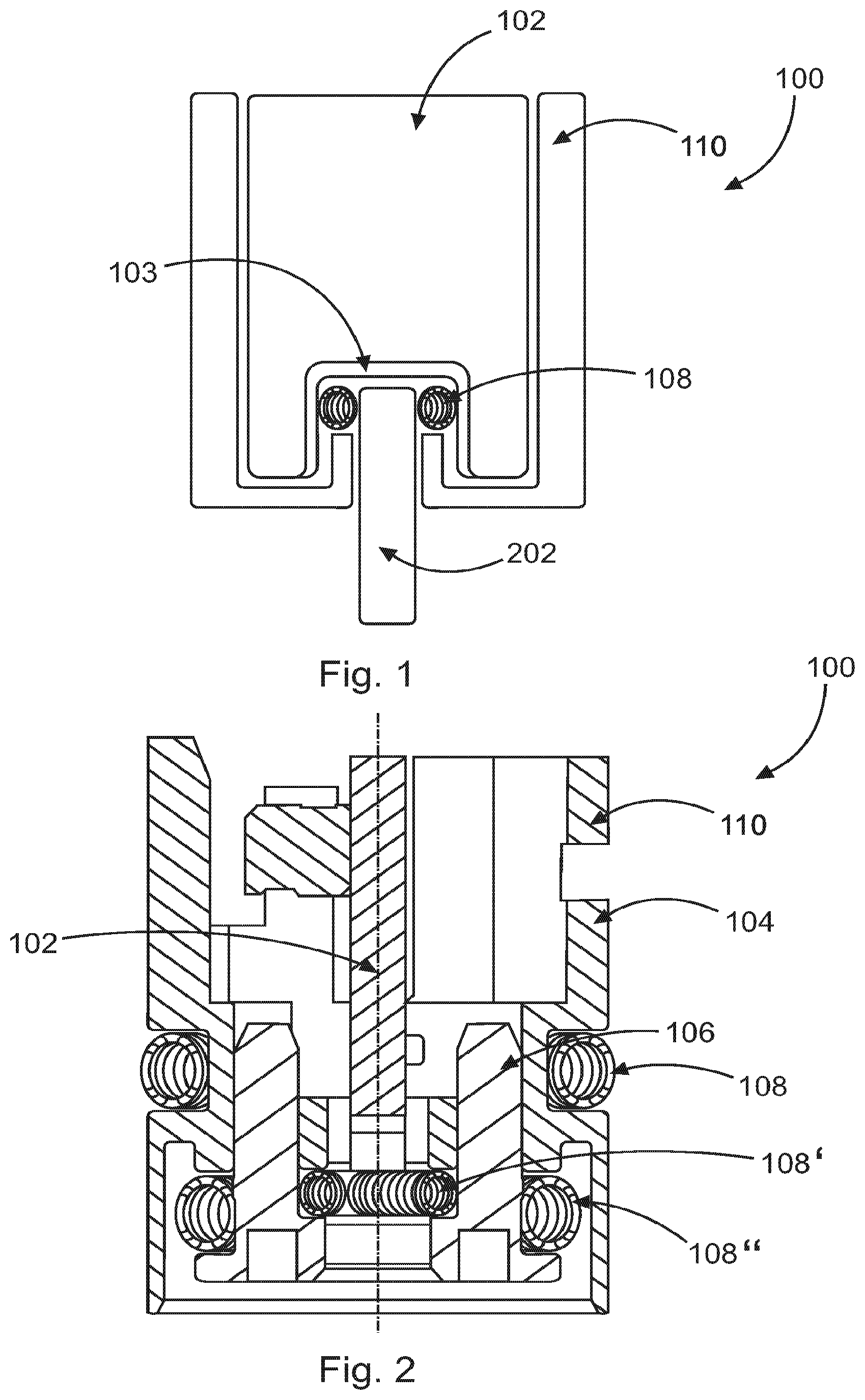 Patent US12480972 Figure 1 – Contacting unit for an impedance limit switch