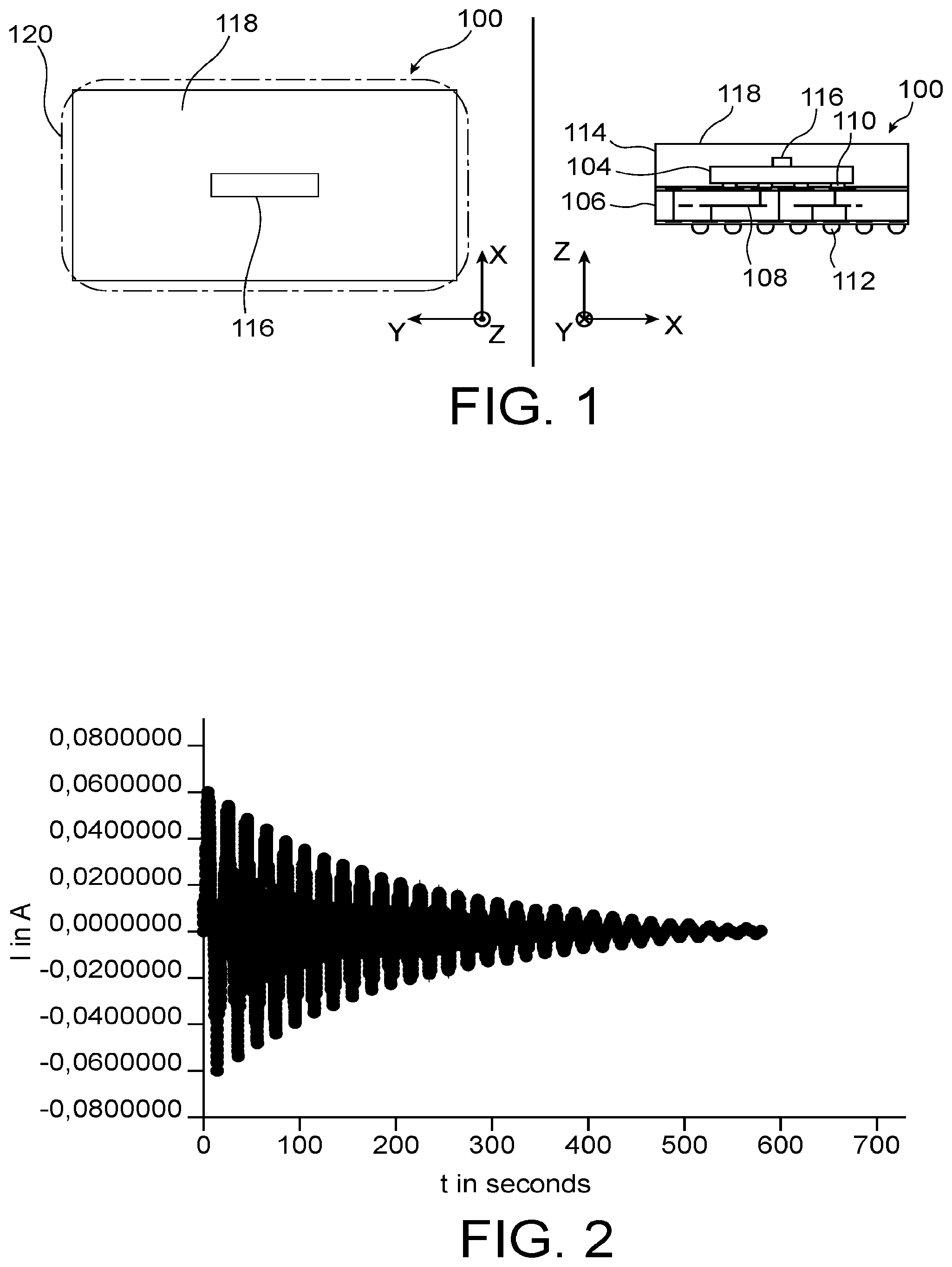 Patent US12488214 — Method for detecting an attack by electromagnetic waves of a chip or a system-in-package based on the GMI effect — Figure 1