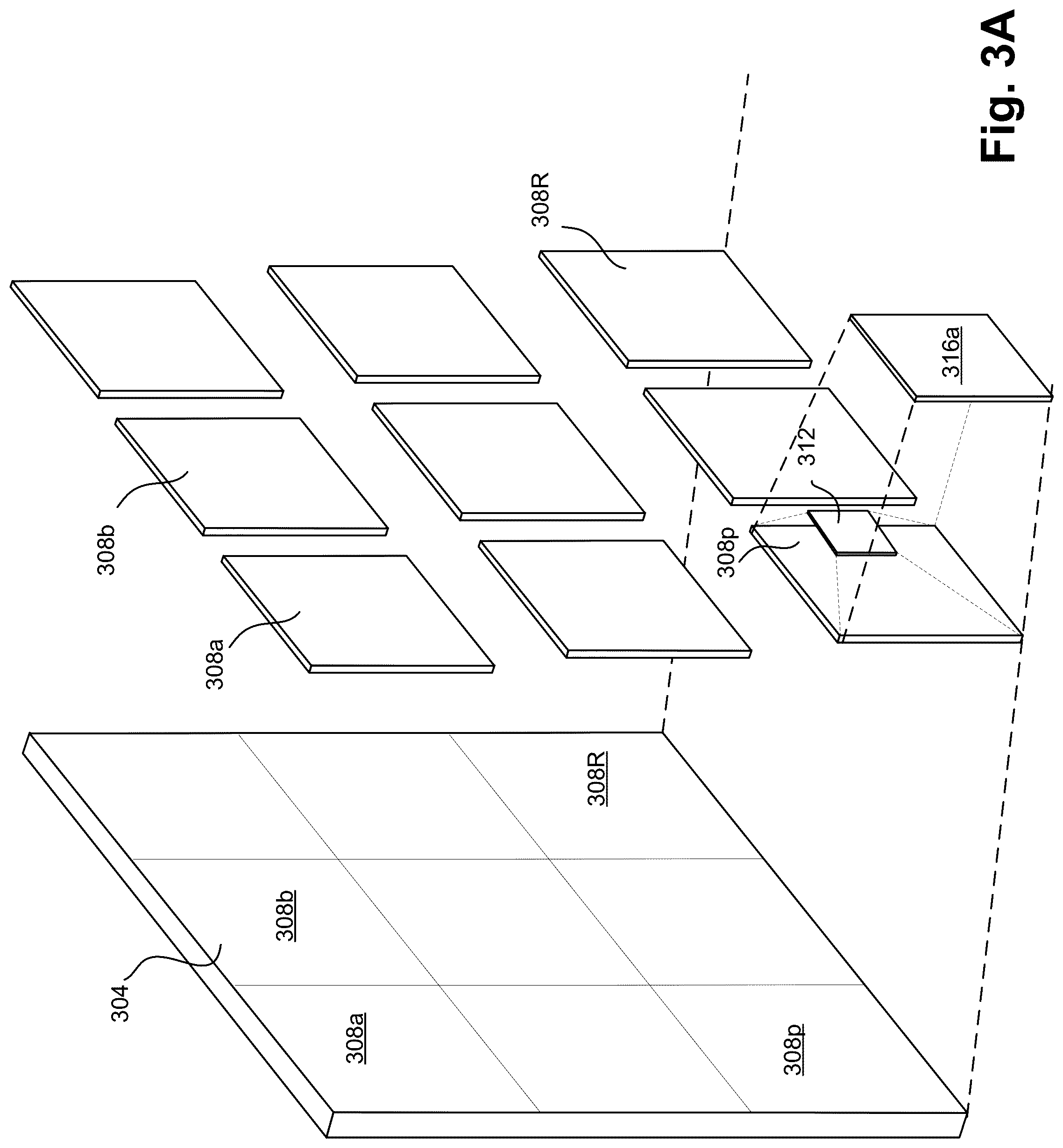Patent US12488218 Figure 3 – Lossless tiling in convolution networks—padding and re-tilling at section boundaries