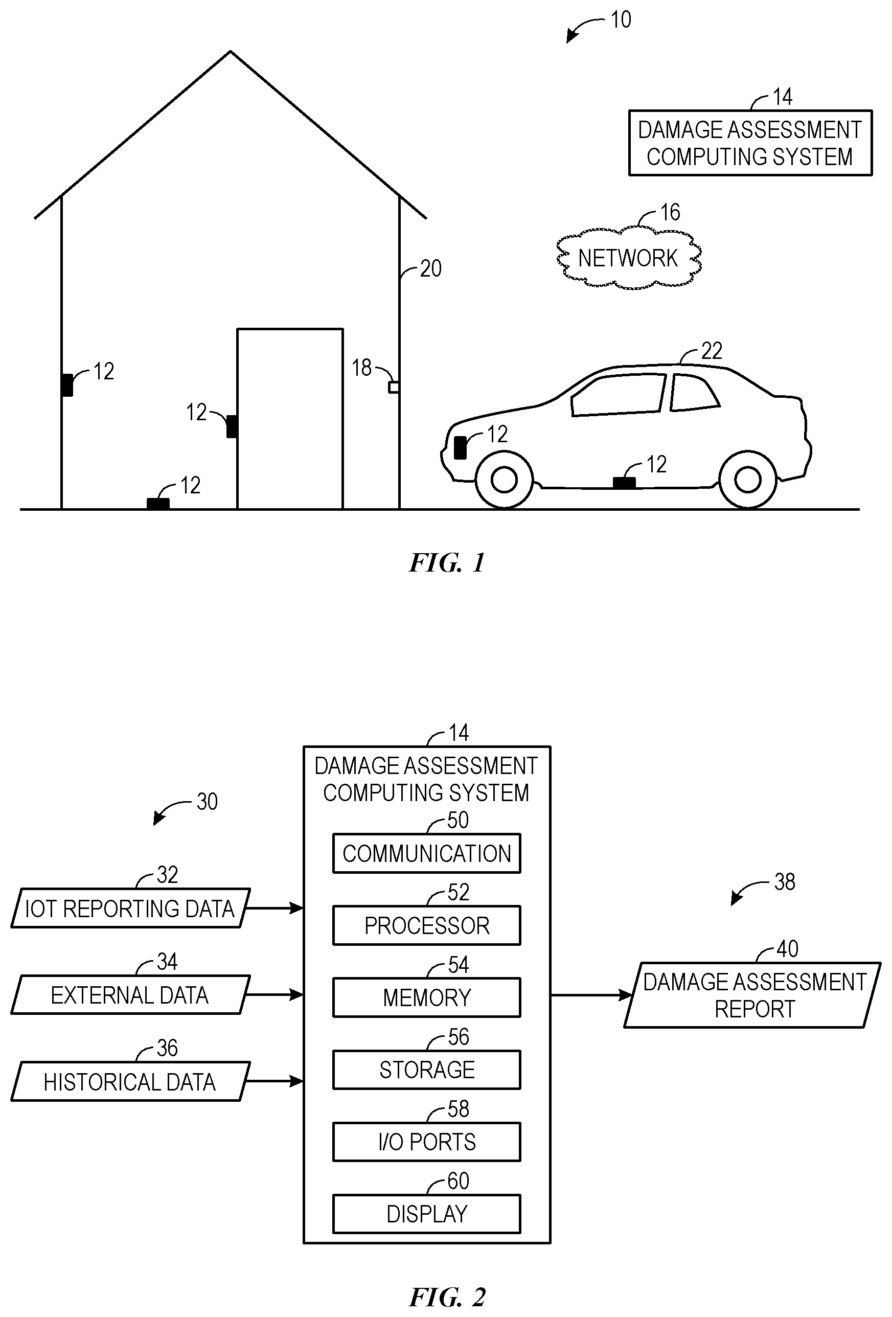 Patent US12488315 — Damage assessment systems and methods — Figure 1