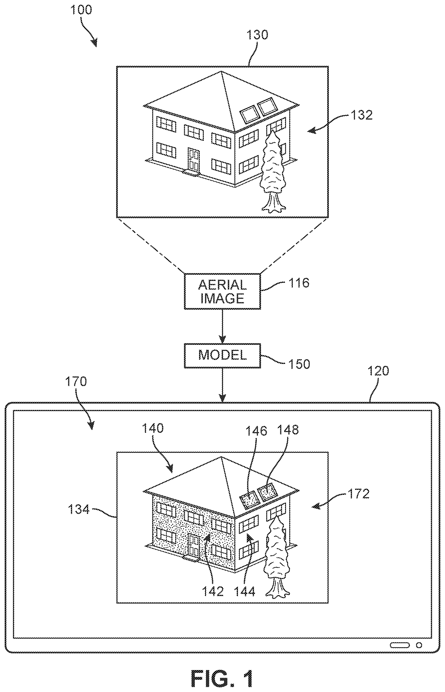 Patent US12488395 — System and method for verifying 3D printed structural damage claims — Figure 1