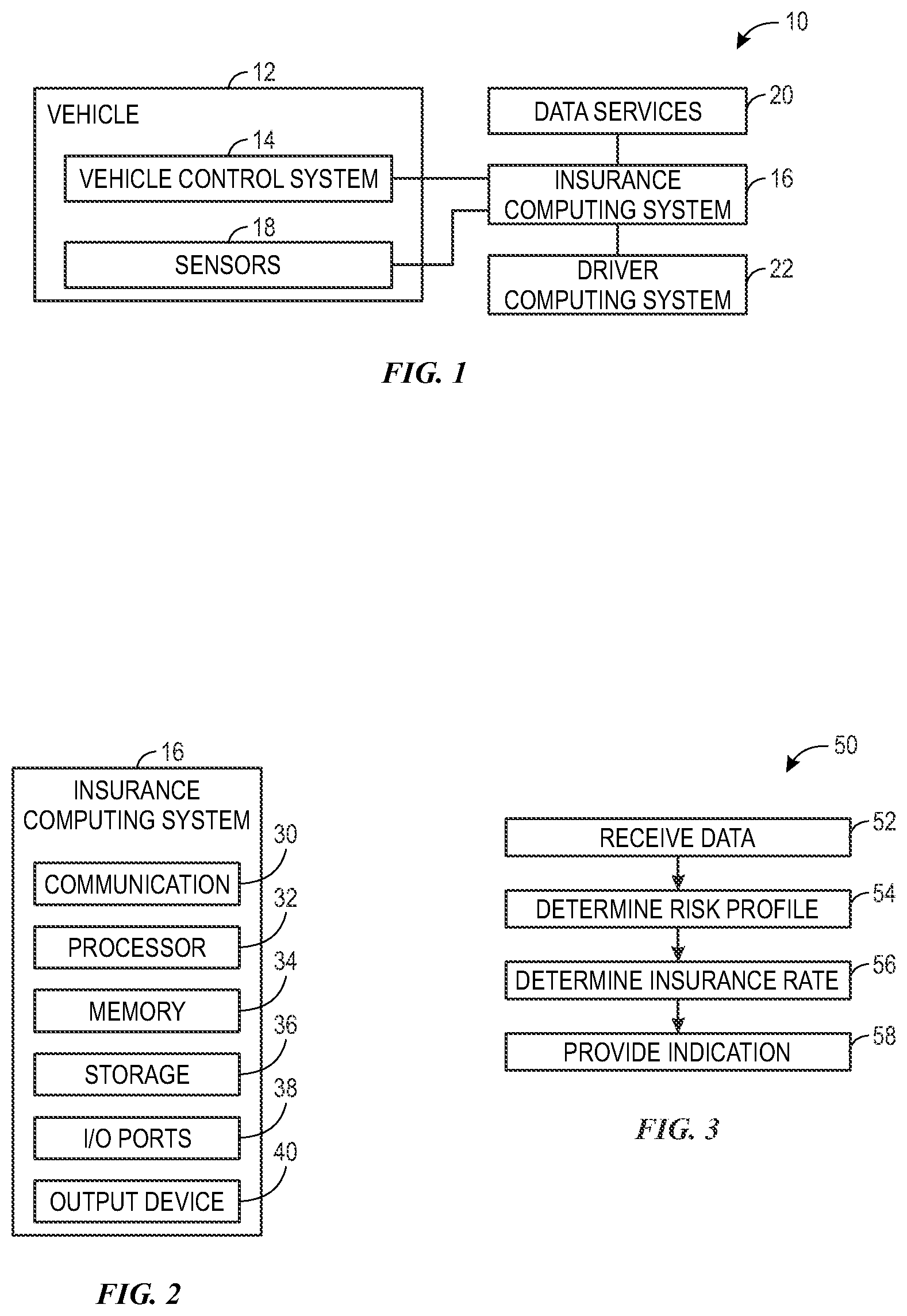 Patent US12488396 — Systems and methods for managing an insurance policy for a vehicle — Figure 1