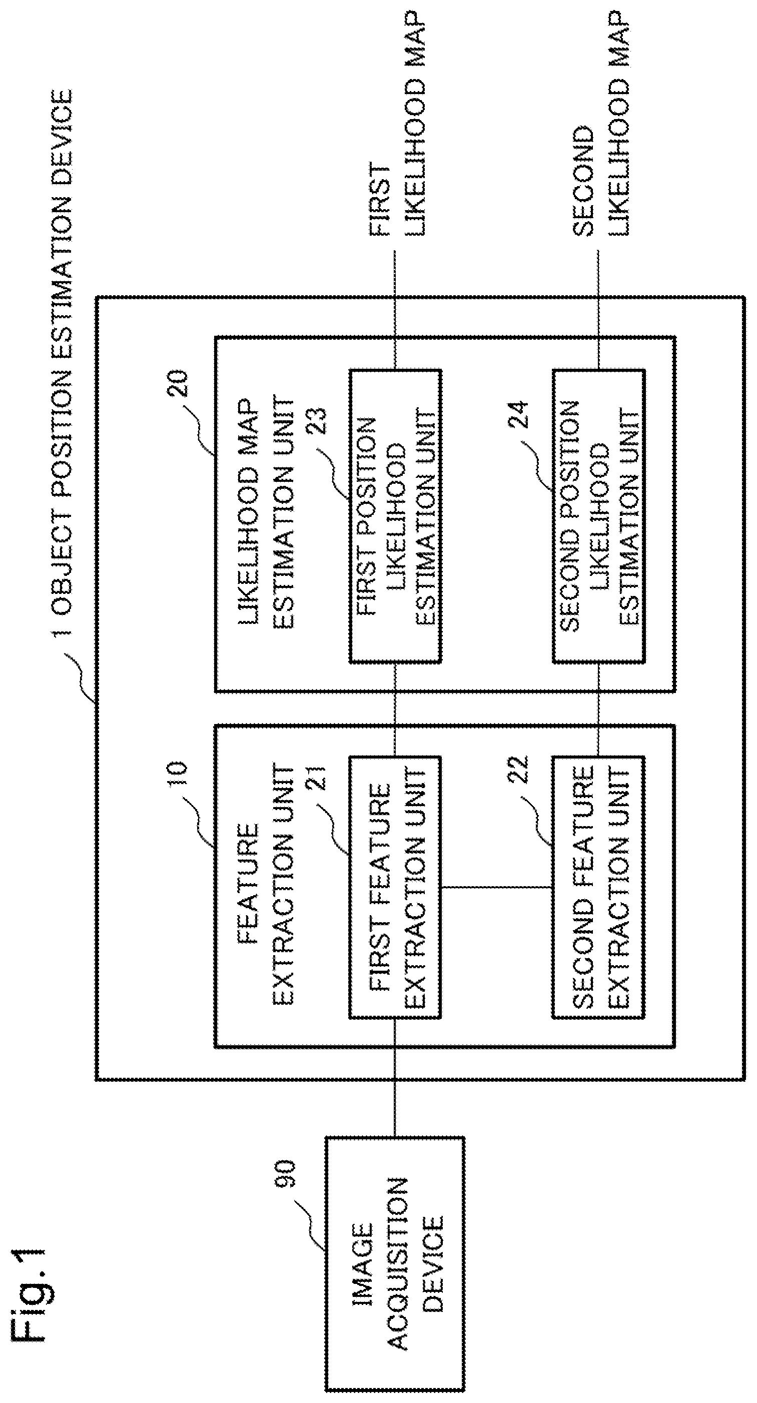 Patent US12488496 — Object position estimation device, object position estimation method, and recording medium — Figure 1