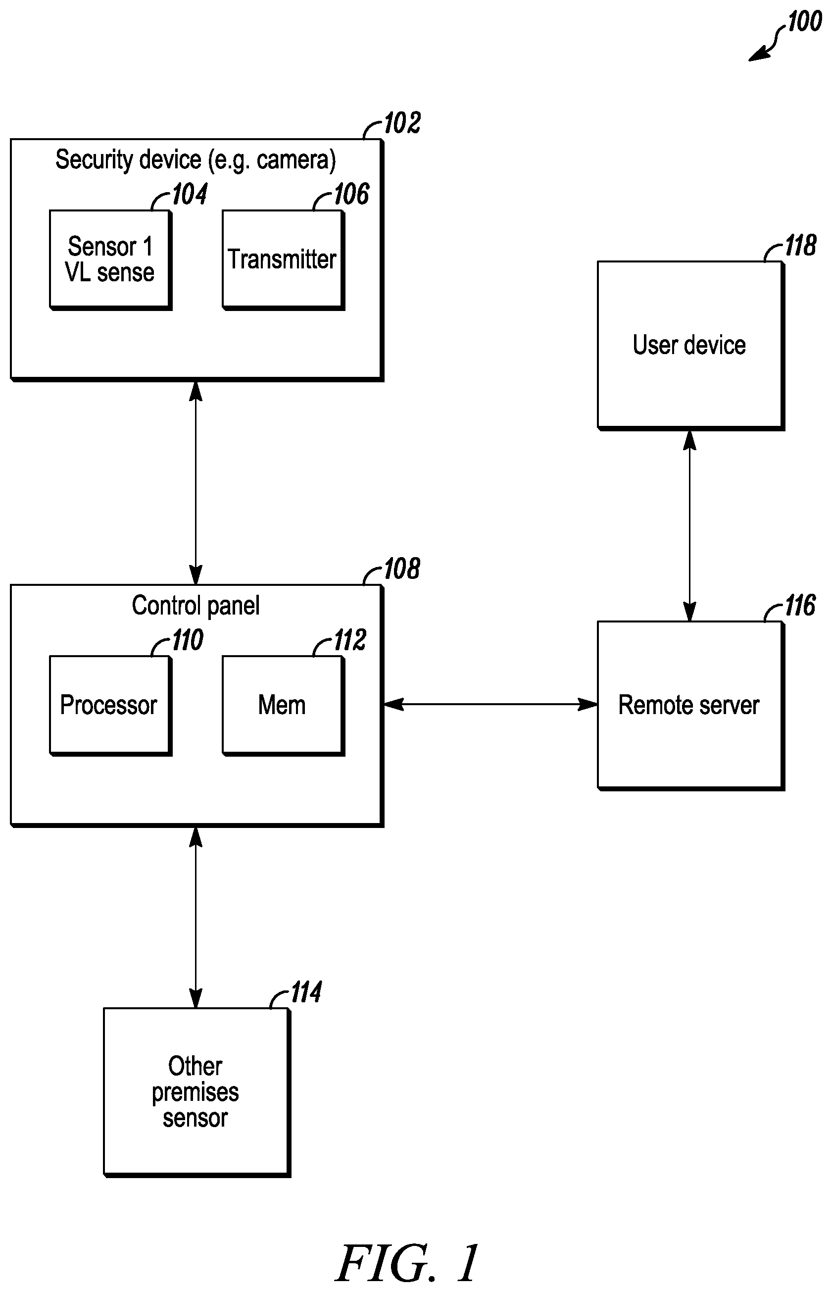 Patent US12488677 — Bracket tamper detection — Figure 1