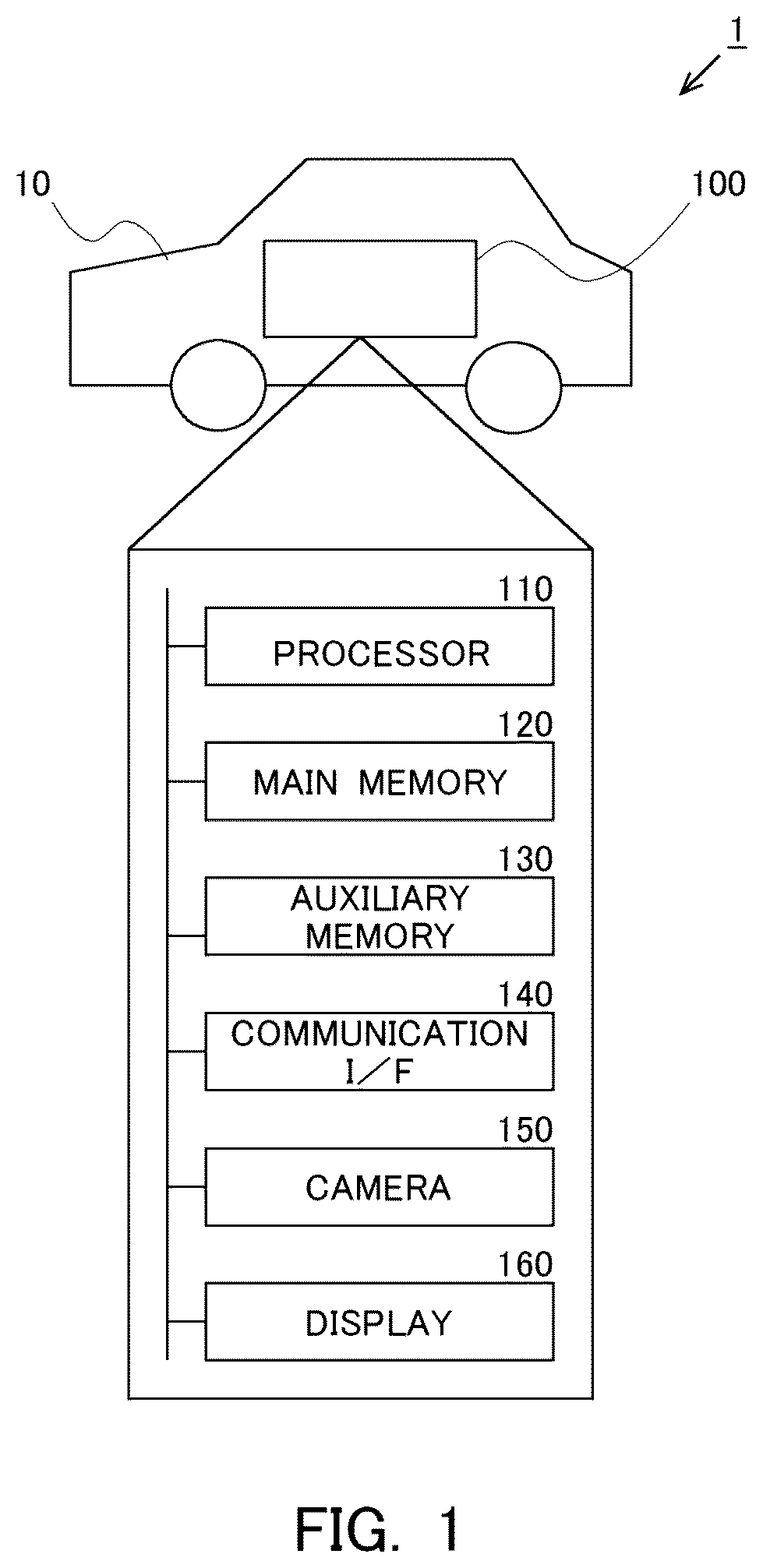 Patent US12488689 — Information processing apparatus and vehicle — Figure 1