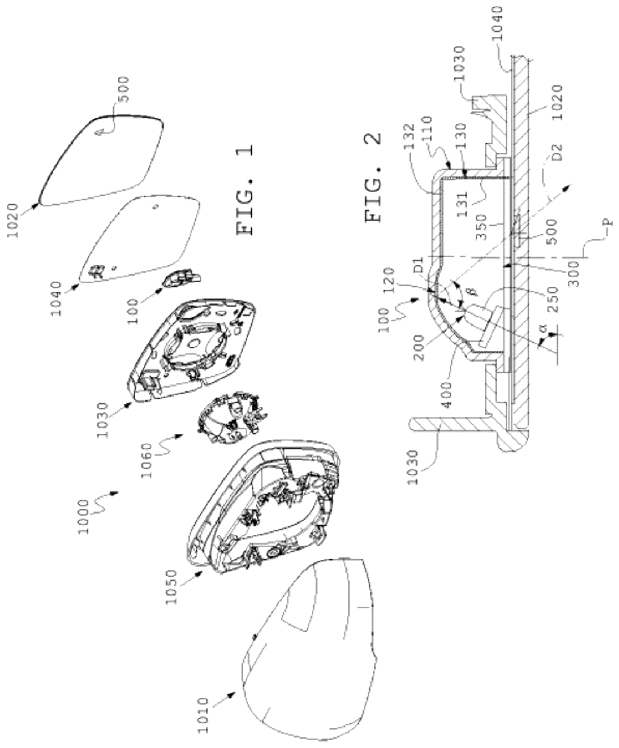 Patent US12488690 — Blind spot indicator assembly for a motor vehicle and rear-view mirror comprising said blind spot indicator assembly — Figure 1