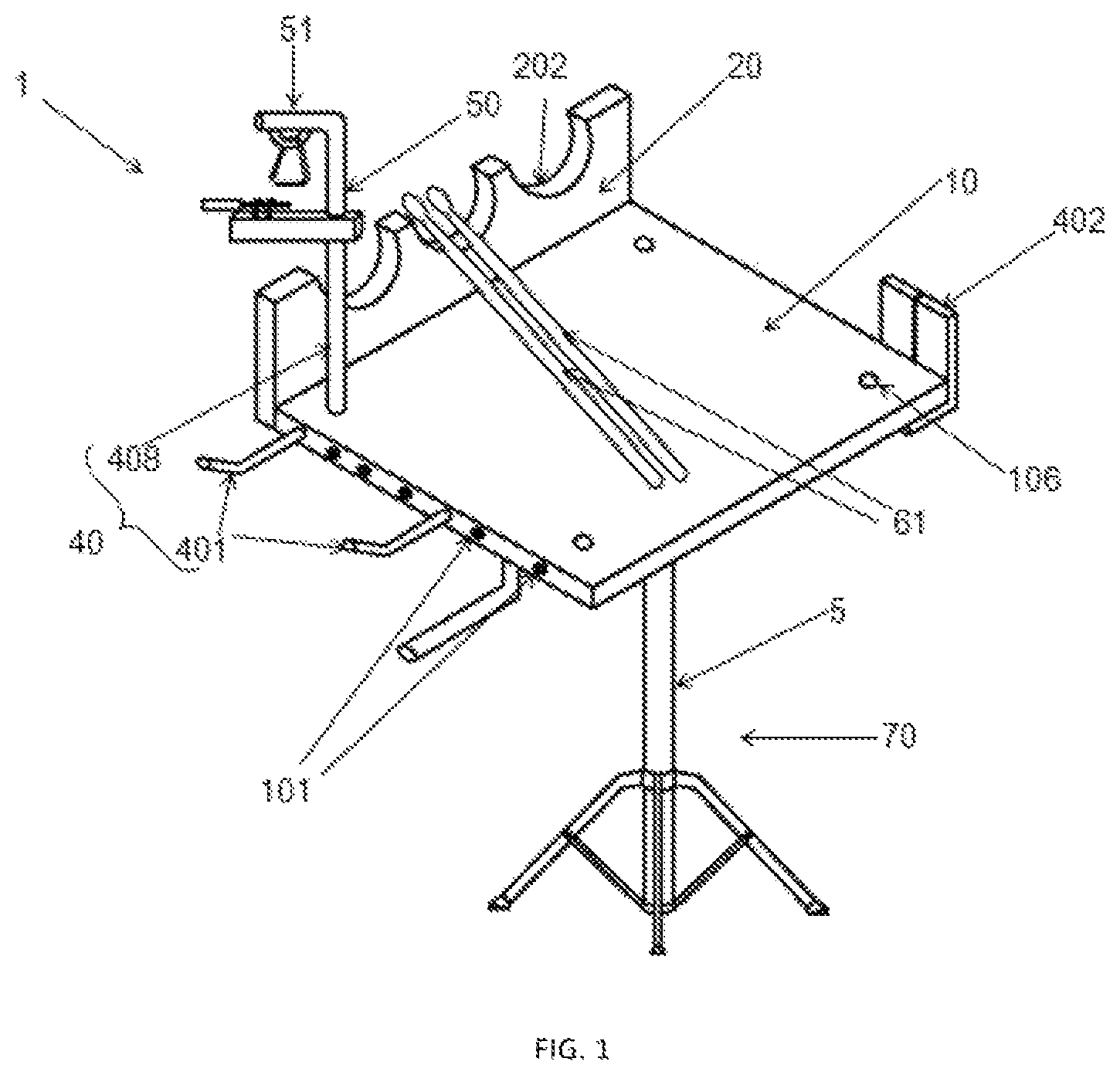 Patent US12488771 — Multi-purpose percussion accessory stand — Figure 1