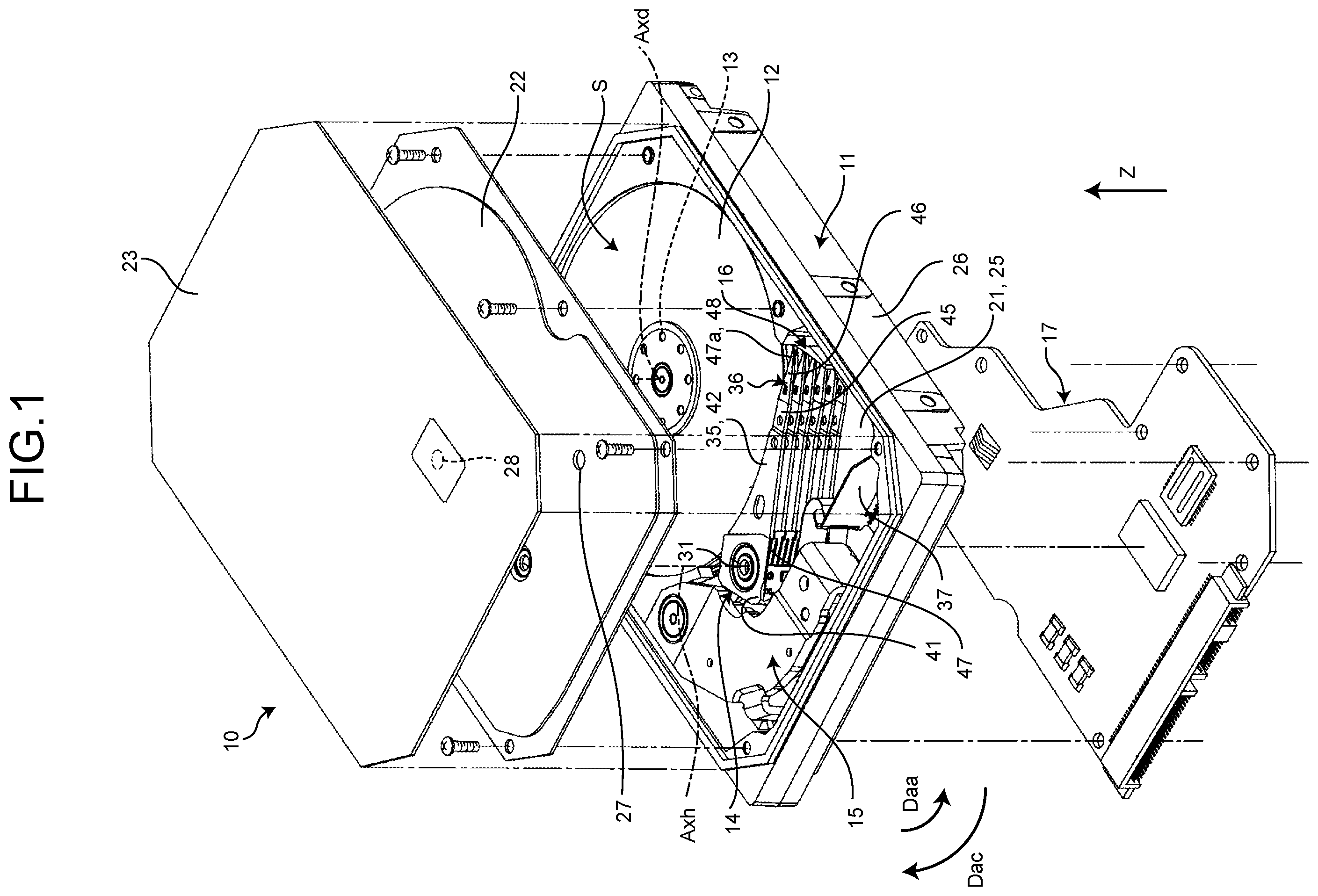 Patent US12488808 — Disk device and ramp — Figure 1