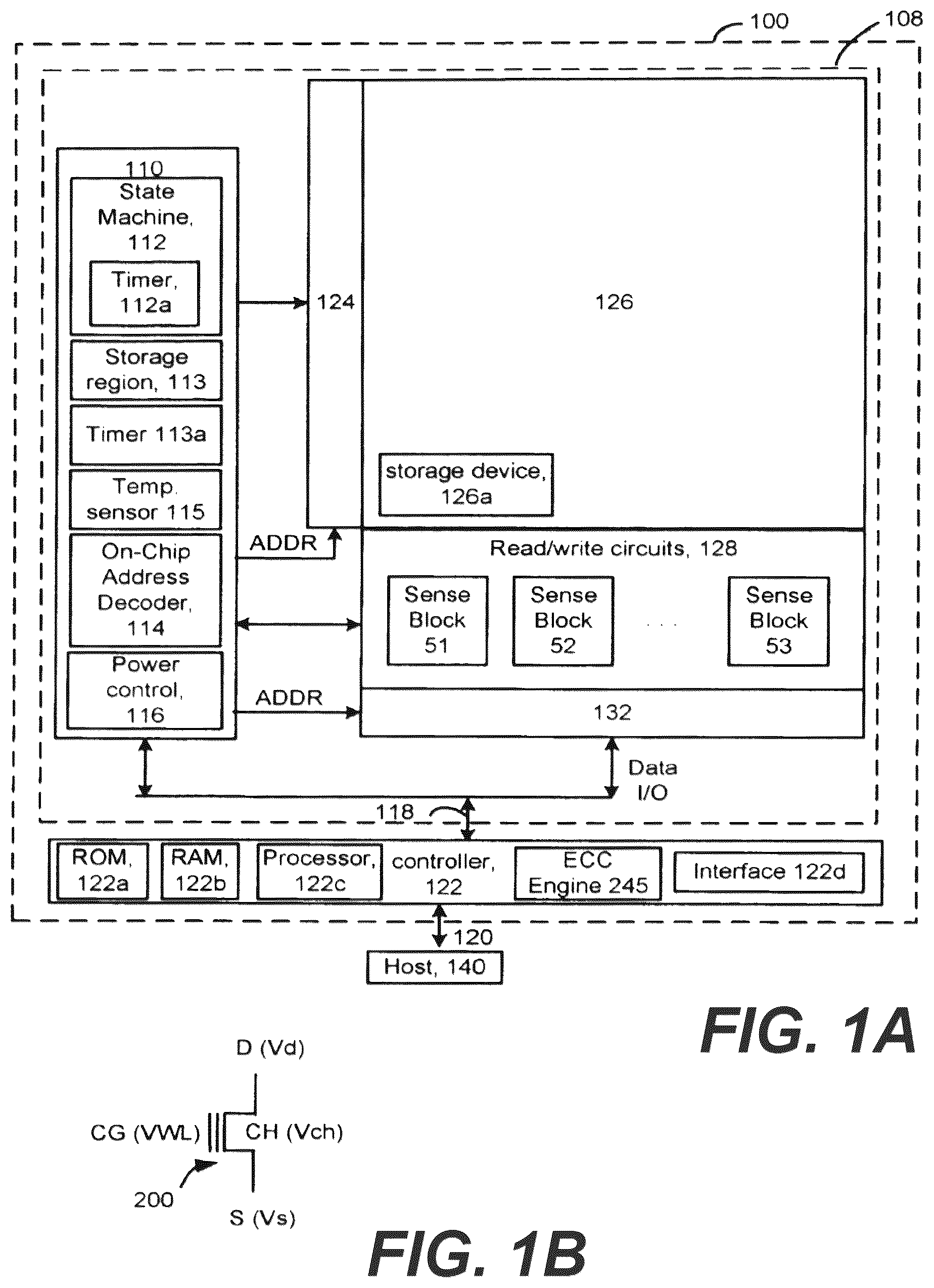 Patent US12488833 — Variable read method for read time performance improvement of non-volatile memory — Figure 1