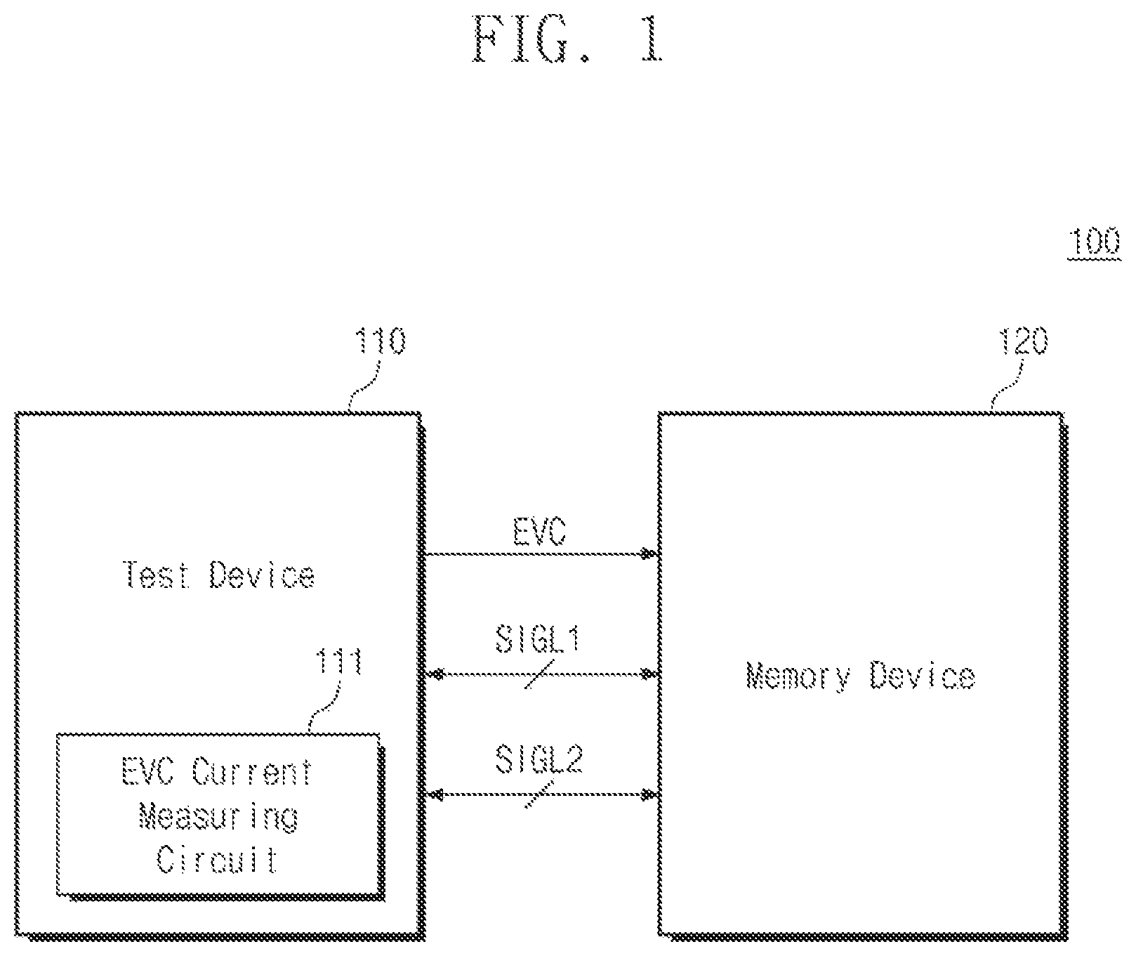 Patent US12488856 Figure 1 – Memory device, operation method of memory device, and operation method of test device configured to test memory device