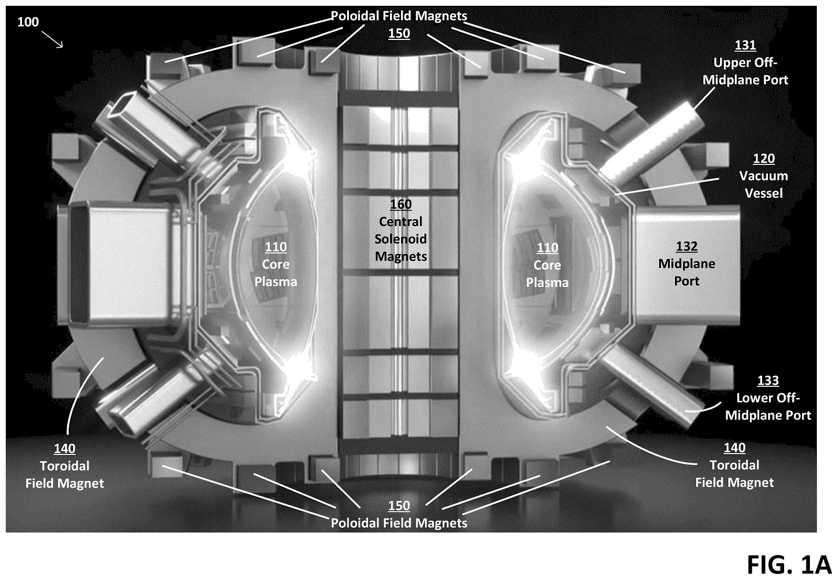 Patent US12488904 — Techniques for removing a vacuum vessel from a tokamak and related systems and methods — Figure 1