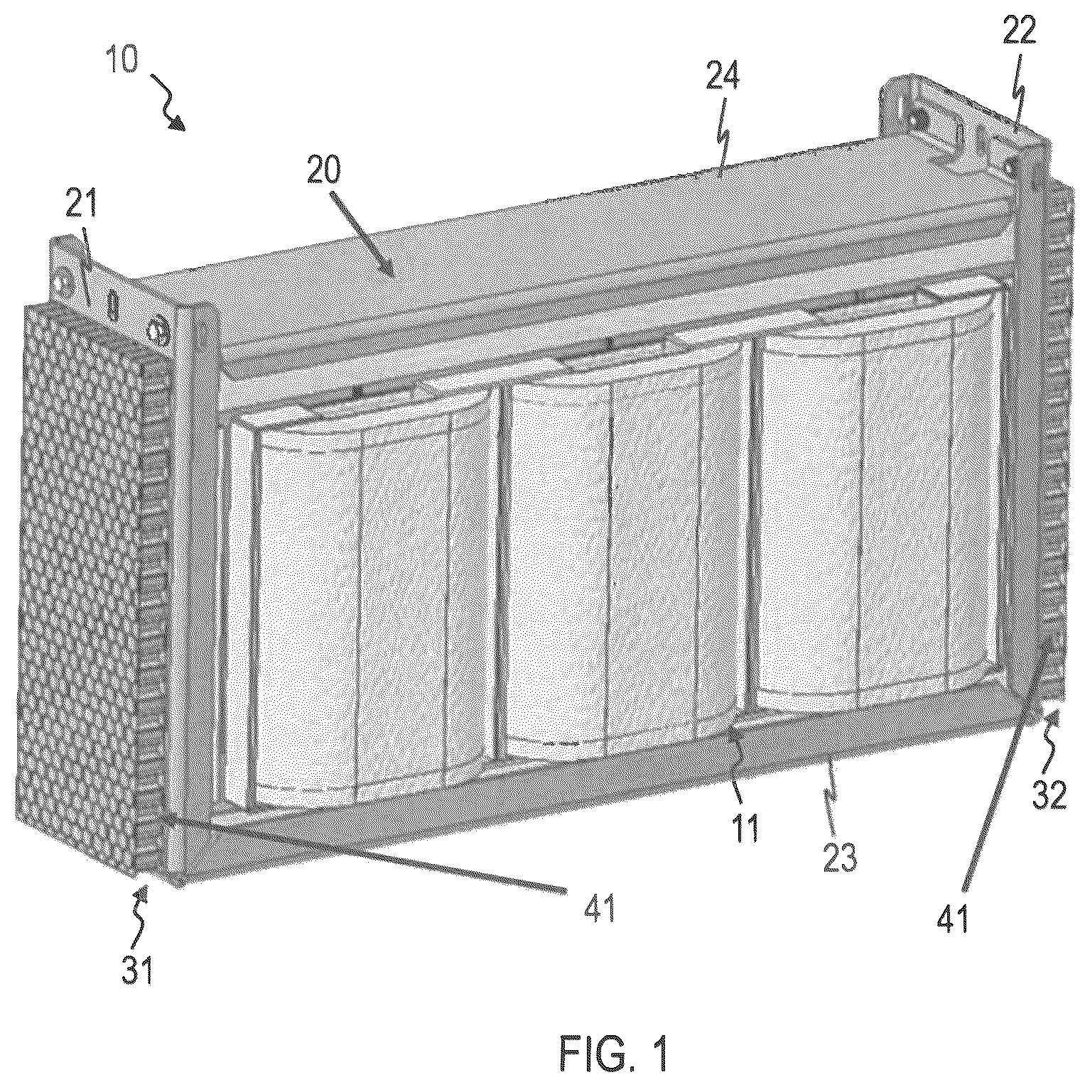 Patent US12488927 — Reinforced transformer core frame and manufacturing method — Figure 1