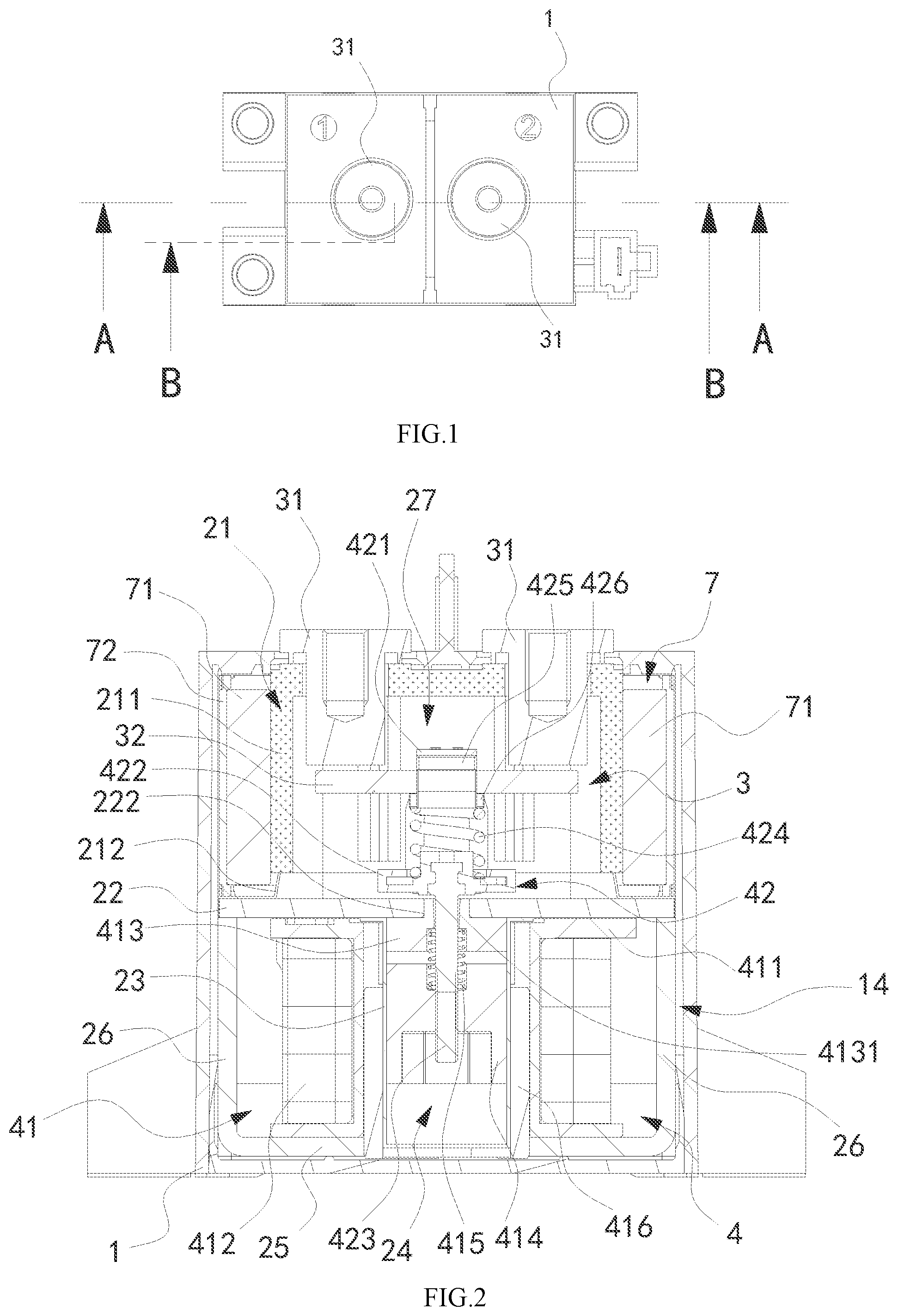 Patent US12488954 — Relay having a pressure relief valve assembly — Figure 1