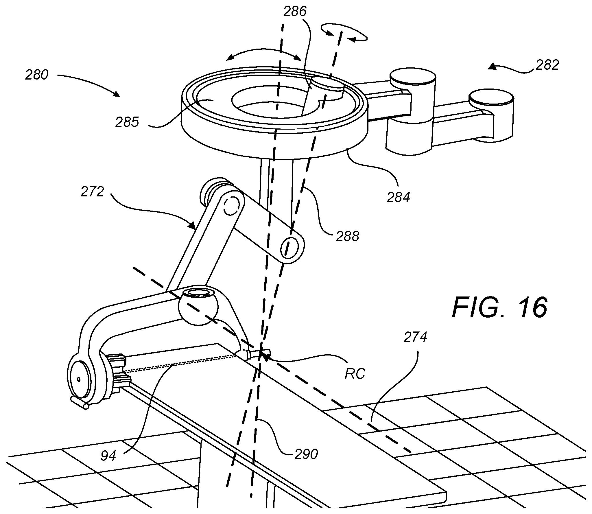Patent US12491039 Figure 13 – Redundant axis and degree of freedom for hardware-constrained remote center robotic manipulator