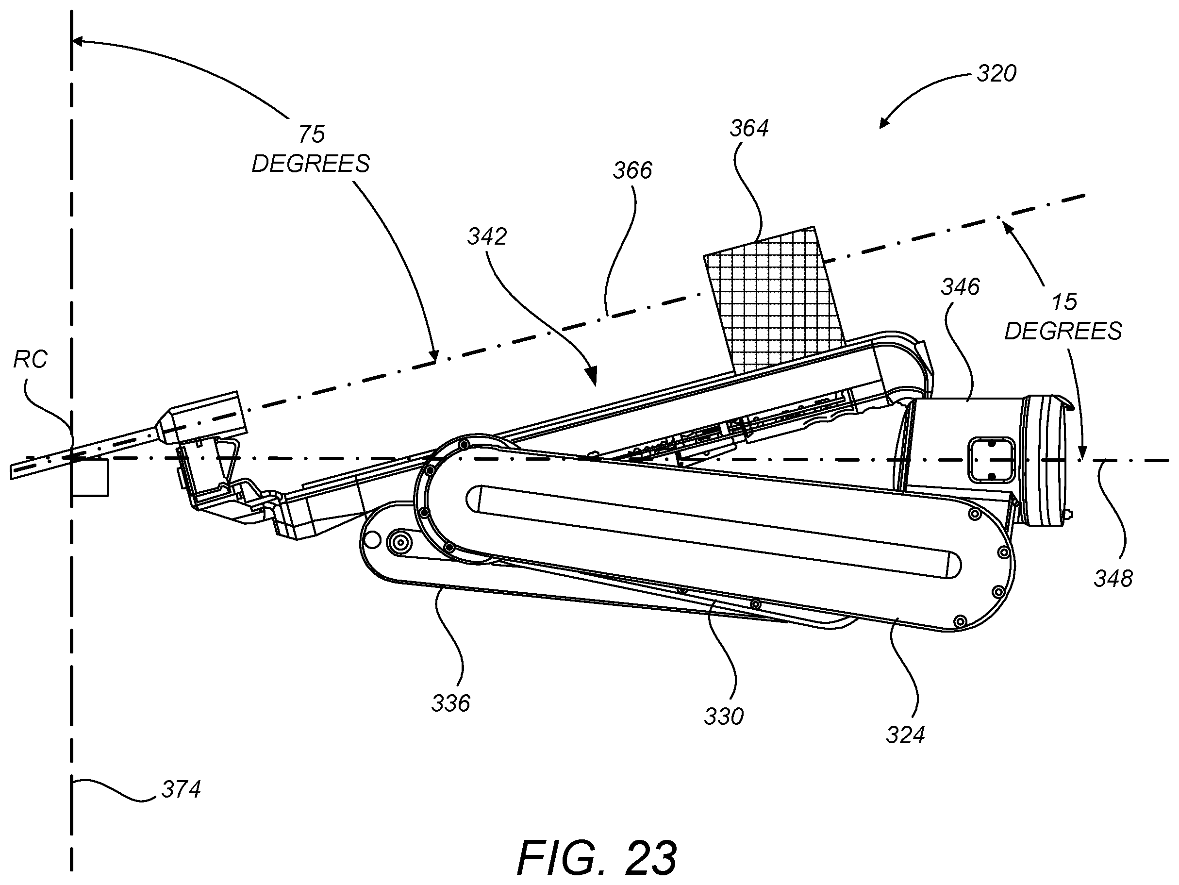 Patent US12491039 Figure 19 – Redundant axis and degree of freedom for hardware-constrained remote center robotic manipulator