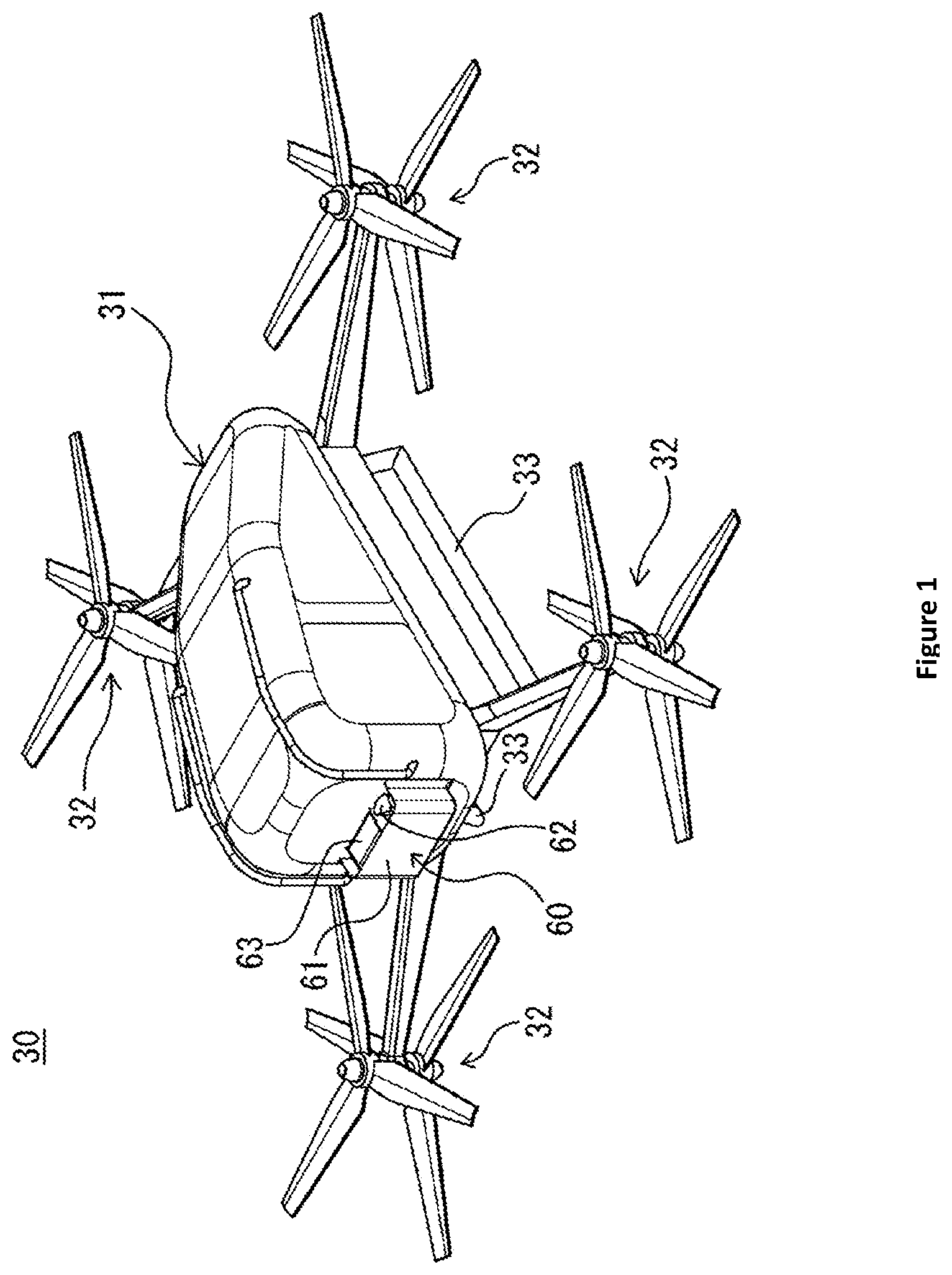 Patent US12492005 — Safety device and flight vehicle provided with safety device — Figure 1