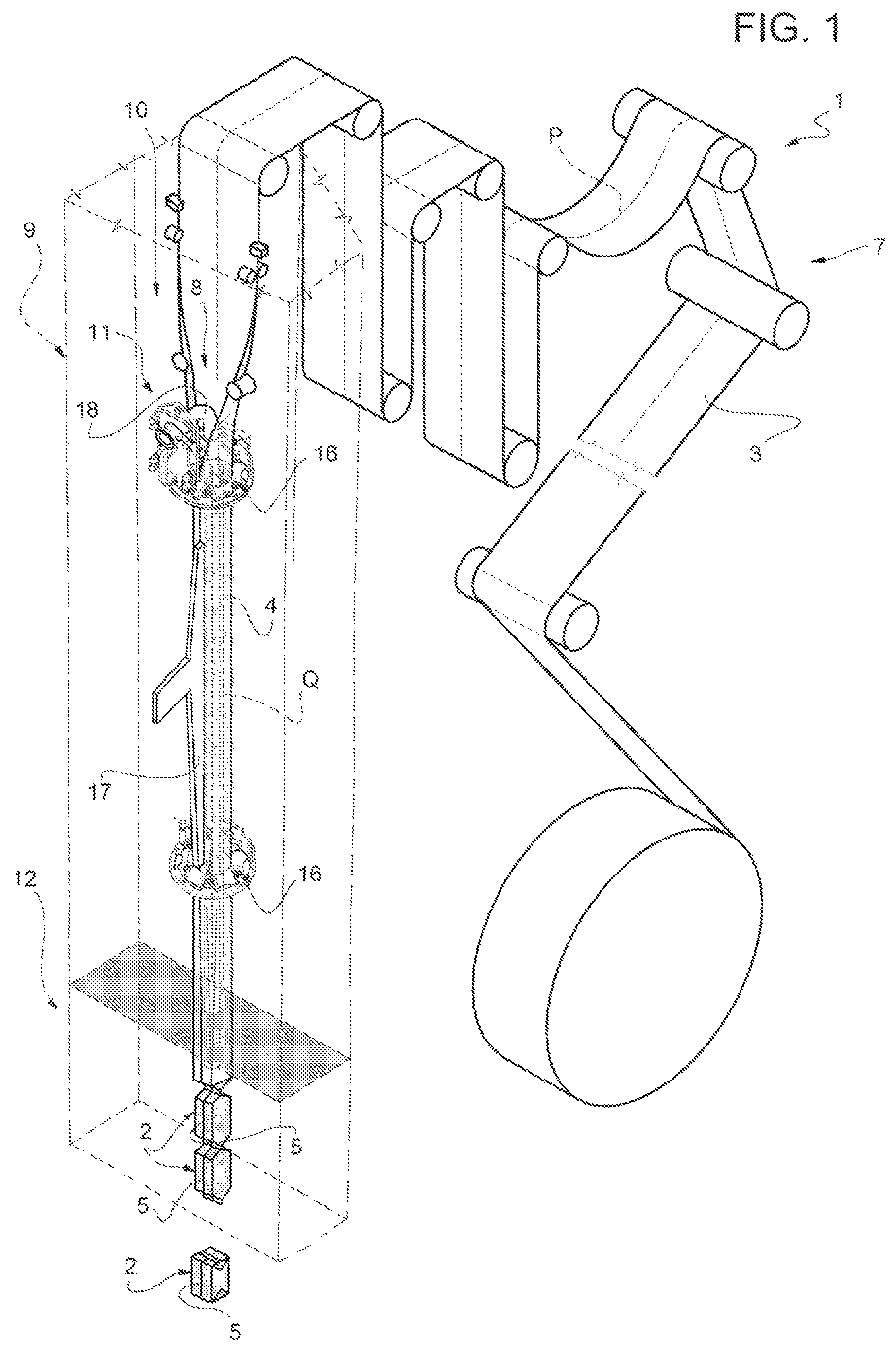 Patent US12492031 — Sealing device for a packaging machine, packaging machine having a sealing device and method of operating a sealing device — Figure 1