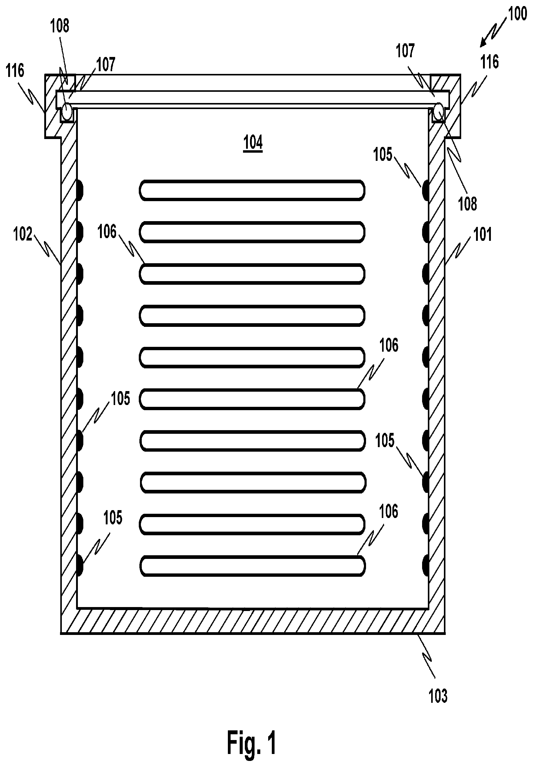 Patent US12492042 — Returnable shipping container — Figure 1