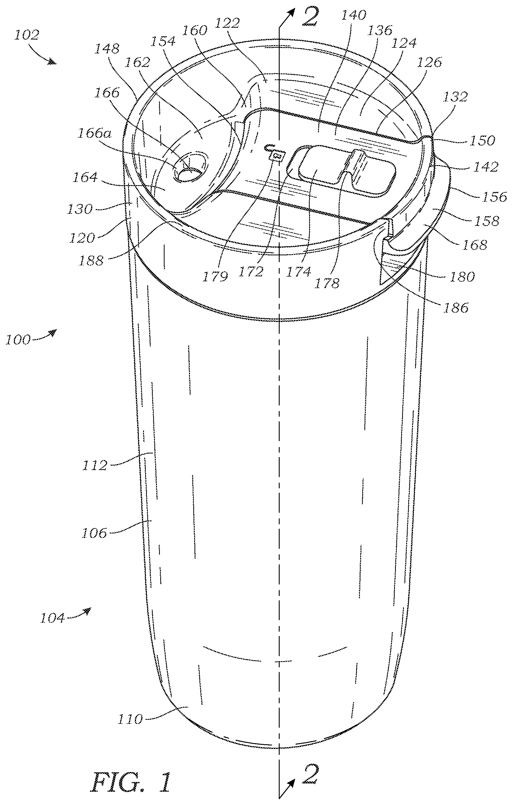 Patent US12492049 — Assemblies for drinking and related methods — Figure 1