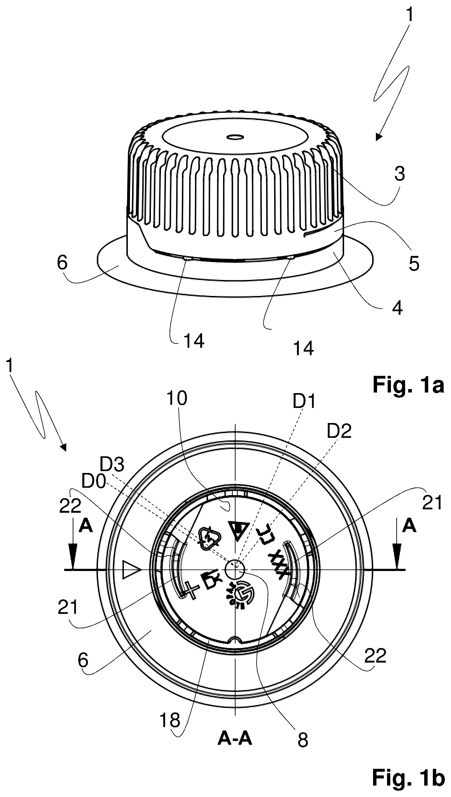 Patent US12492050 — Closure device — Figure 1