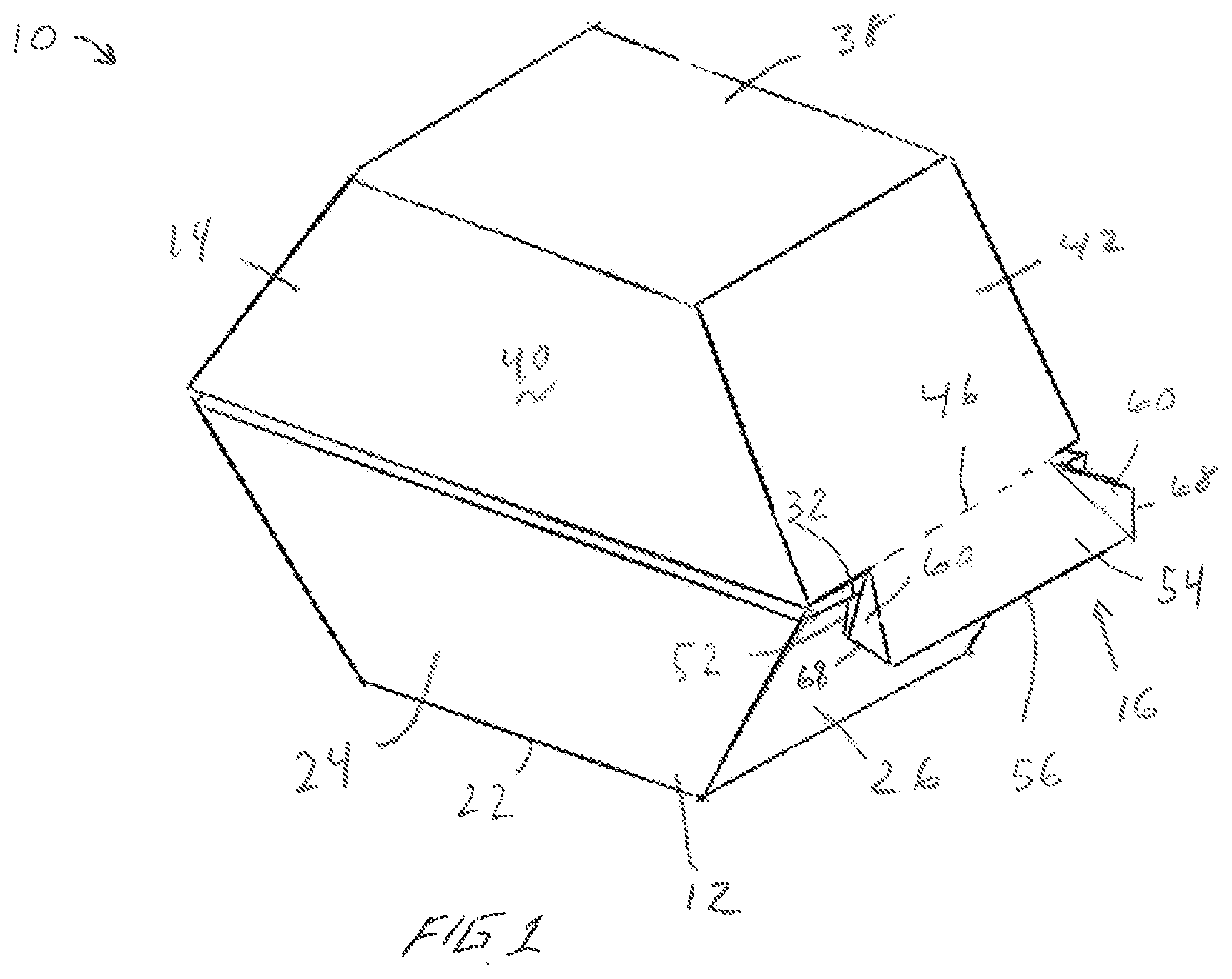 Patent US12492051 Figure 1 – Food container with condiment compartment