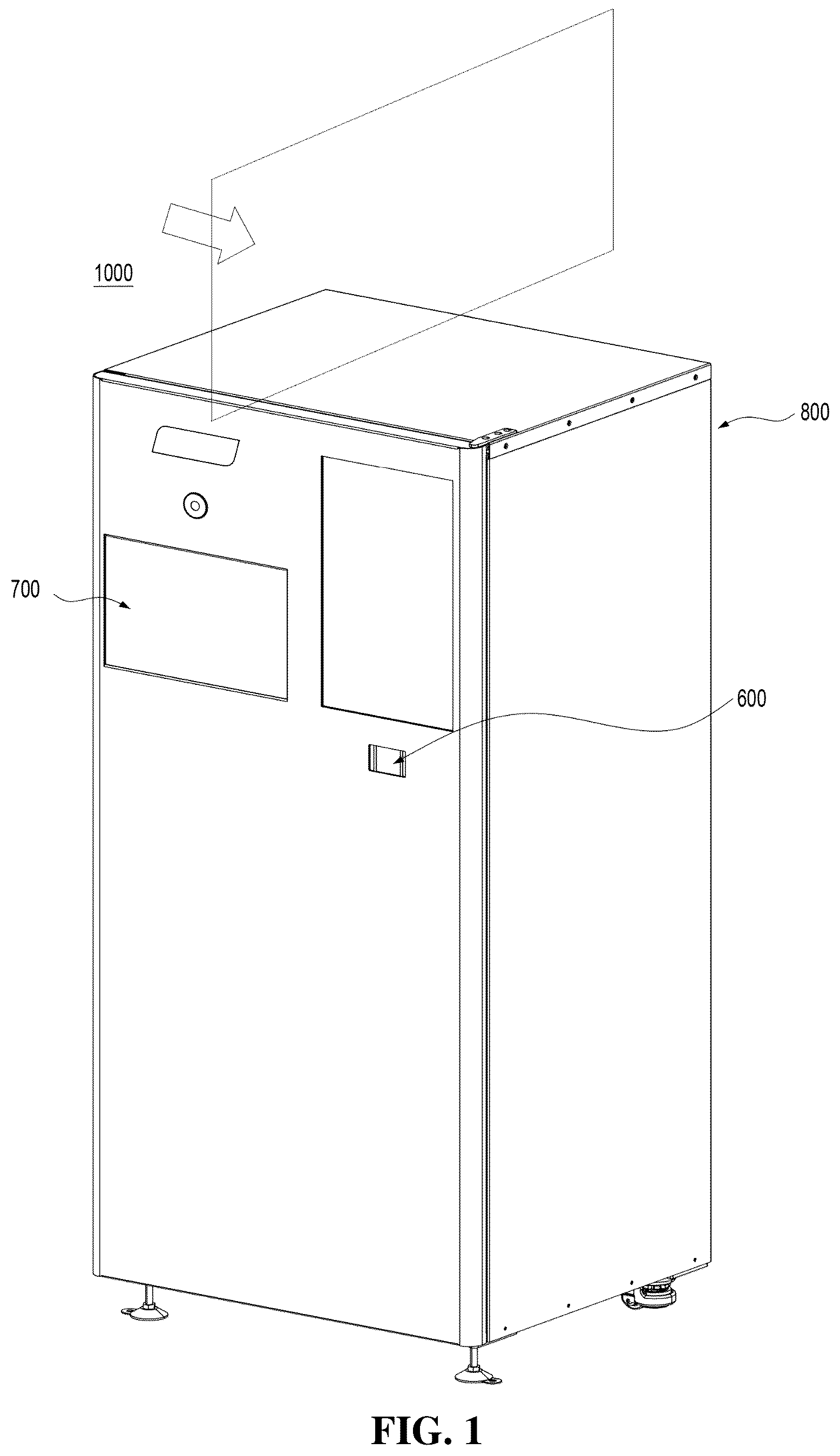 Patent US12492070 — Apparatus for collecting container — Figure 1