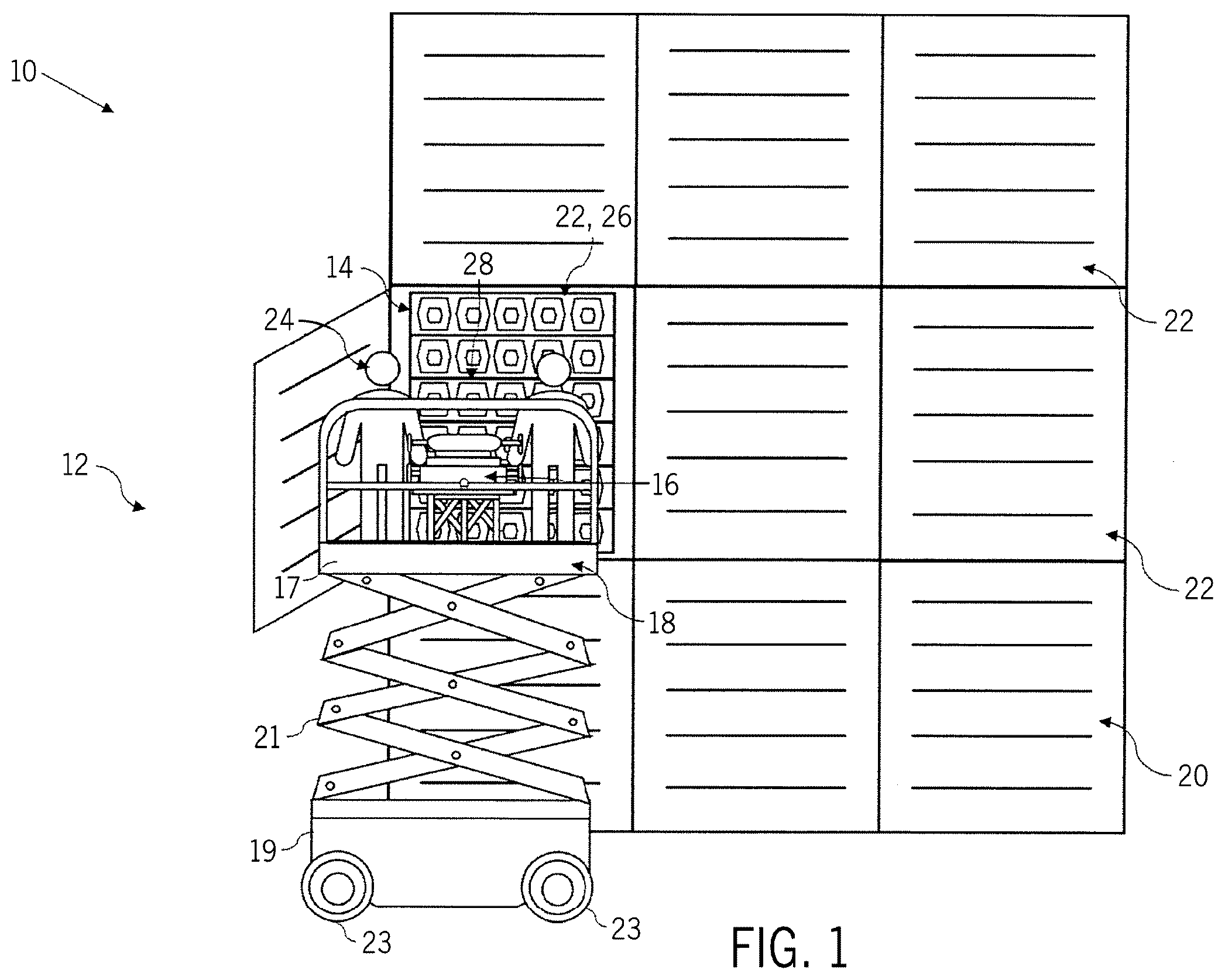 Patent US12492072 — Systems and methods of a battery retrieval and installation tool — Figure 1