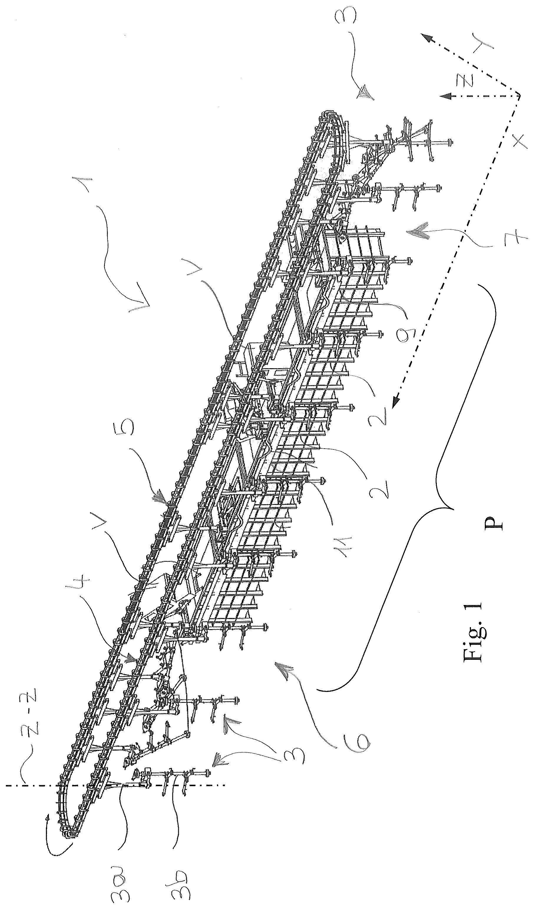 Patent US12492085 — Apparatus for surface treatment of vehicles or vehicle parts — Figure 1
