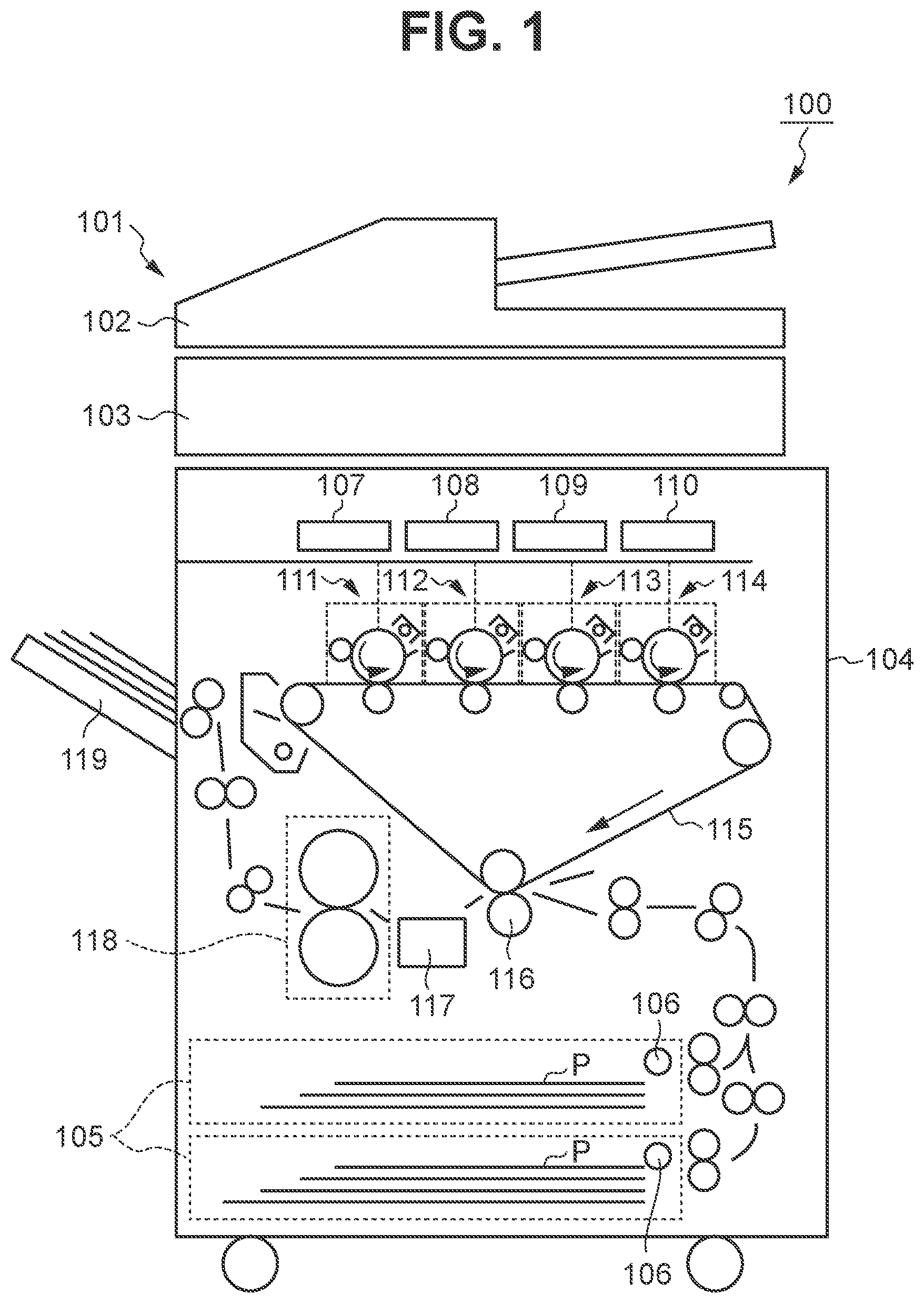 Patent US12492089 — Sheet conveyance apparatus, image reading apparatus including sheet conveyance apparatus, and image forming apparatus — Figure 1