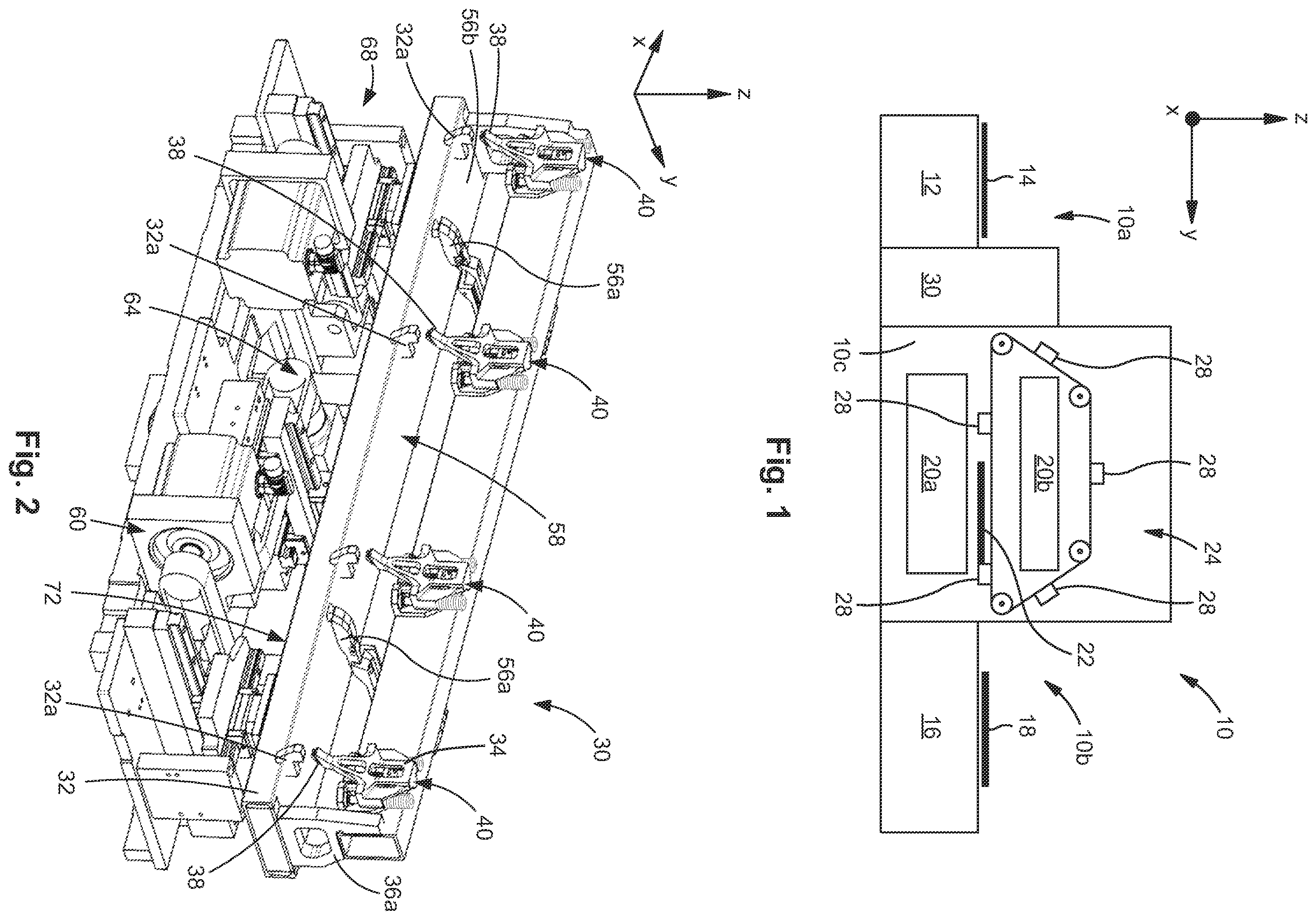 Patent US12492091 — Positioning assembly and sheet material processing machine — Figure 1