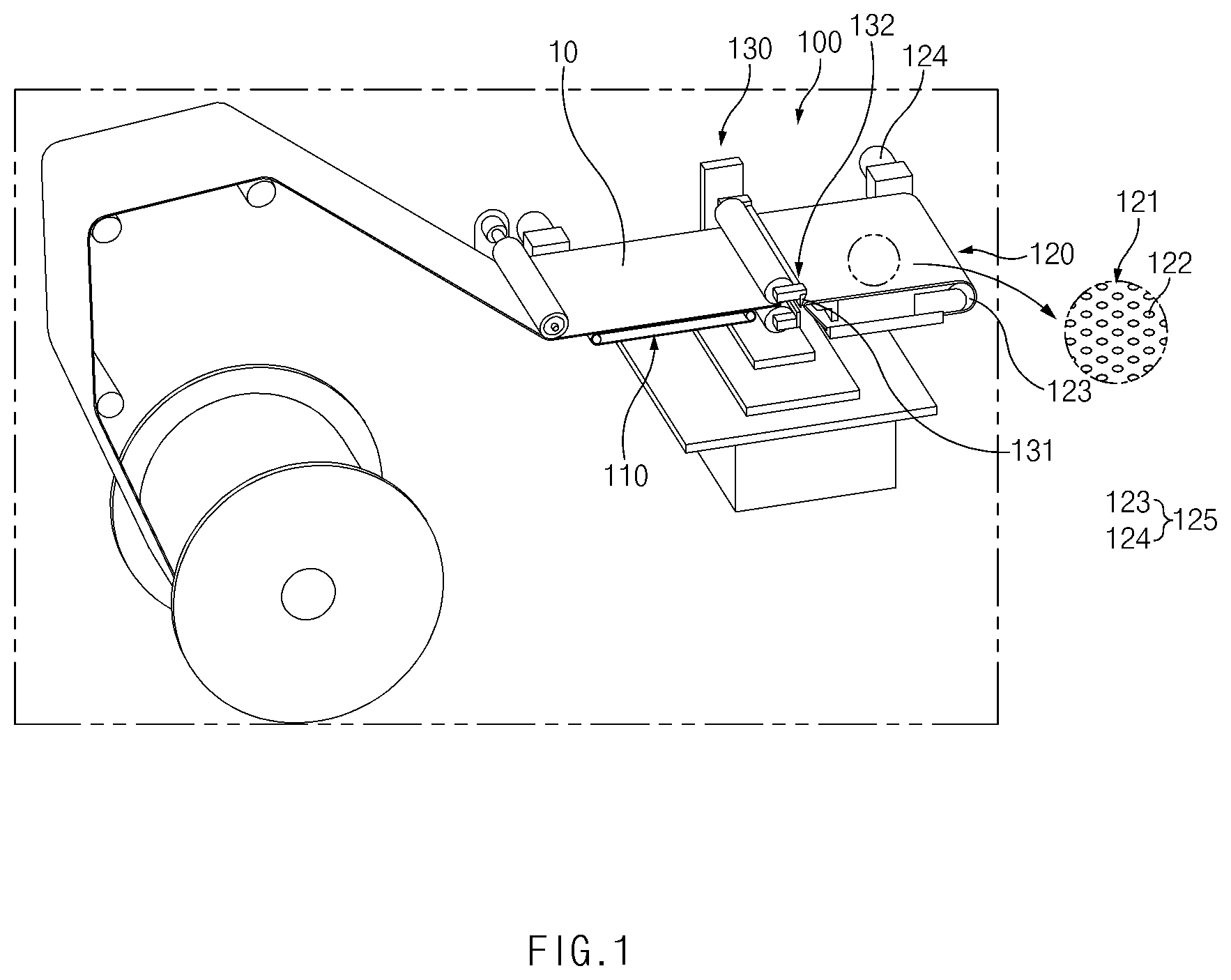 Patent US12492095 — Apparatus for manufacturing electrode assembly, electrode assembly manufactured therethrough, and secondary battery — Figure 1