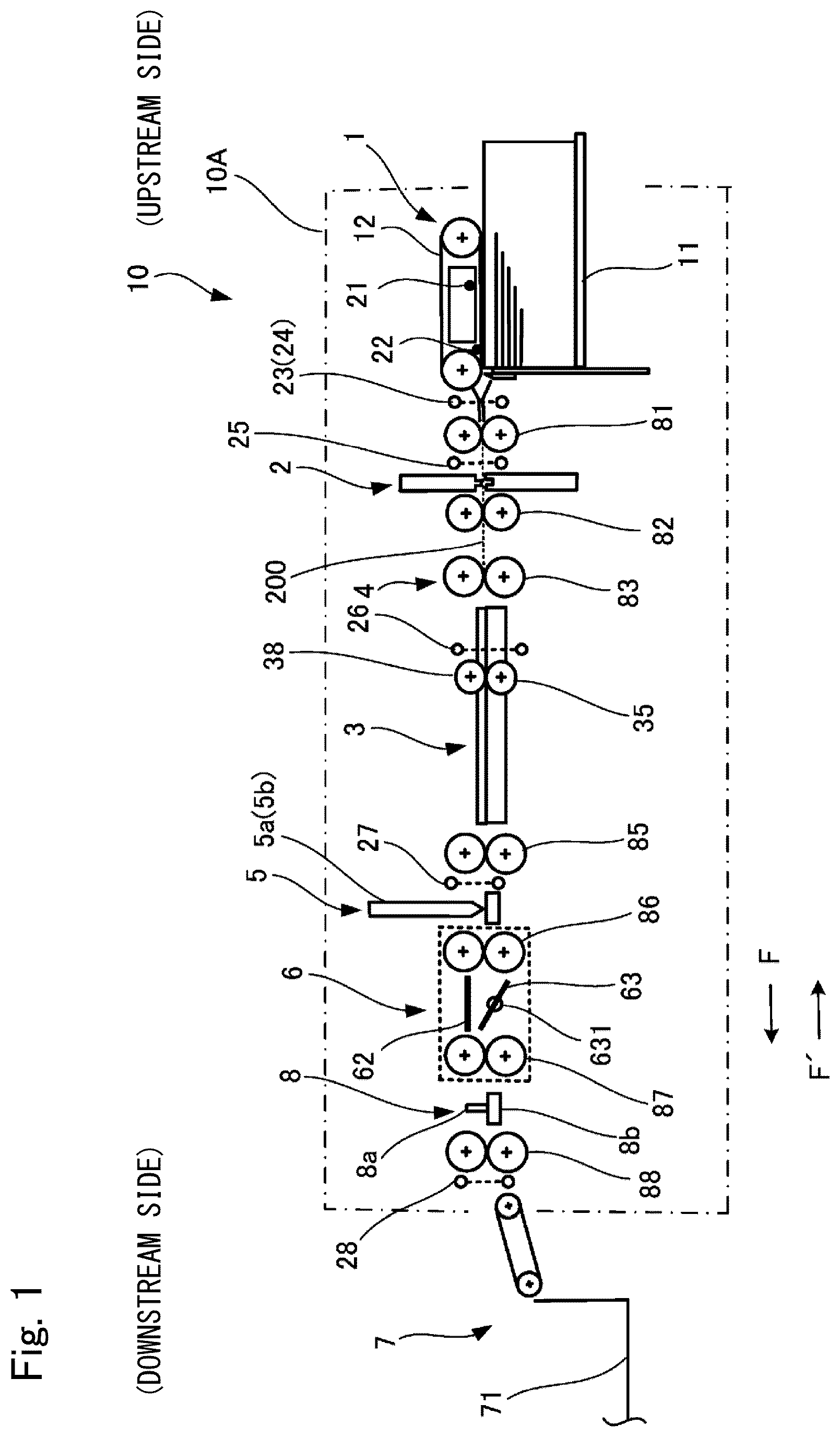 Patent US12492096 Figure 1 – Paper folding device