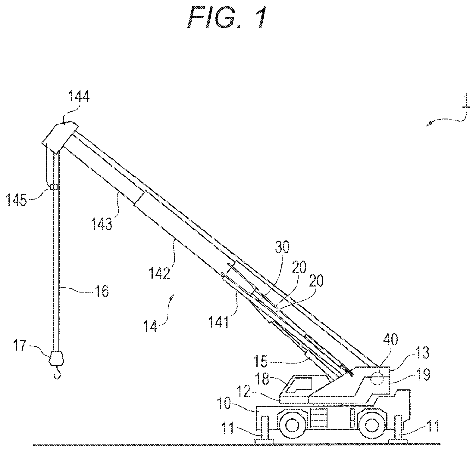 Patent US12492104 — Estimation apparatus and crane — Figure 1