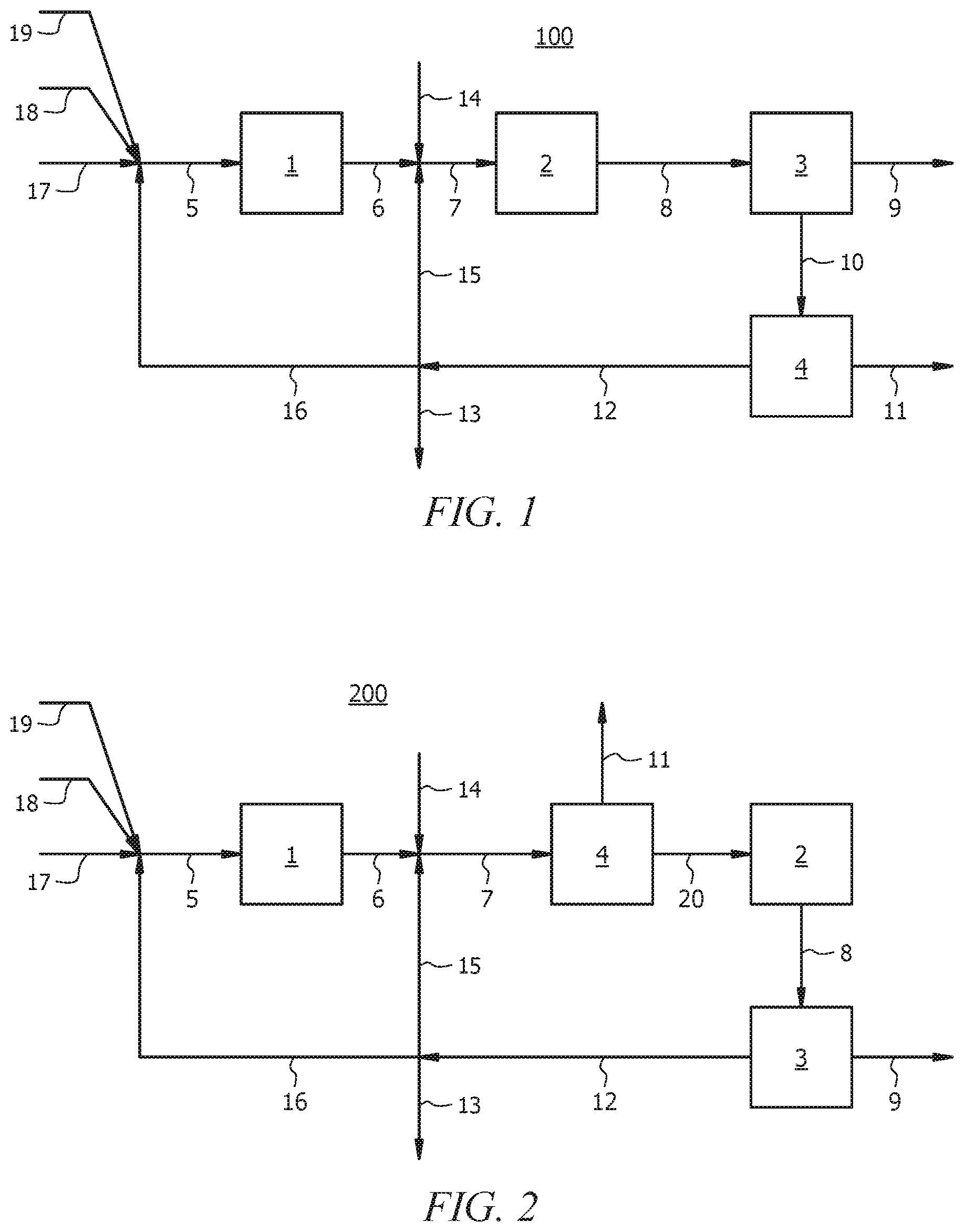 Patent US12492175 — Process for producing ethylene oxide from ethane by oxidative dehydrogenation and epoxidation using a recycle reactor design — Figure 1