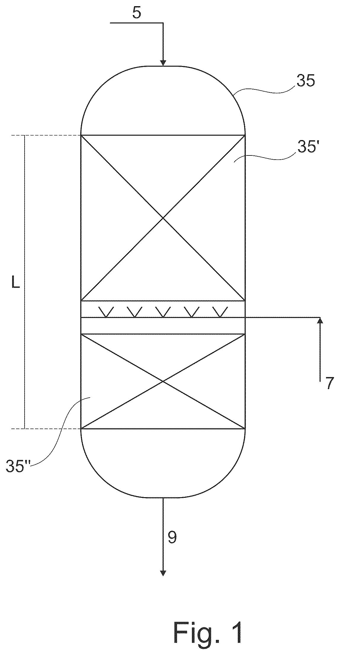 Patent US12492346 Figure 1 – Process and plant for converting oxygenates to gasoline with improved gasoline yield and octane number as well as reduced durene levels