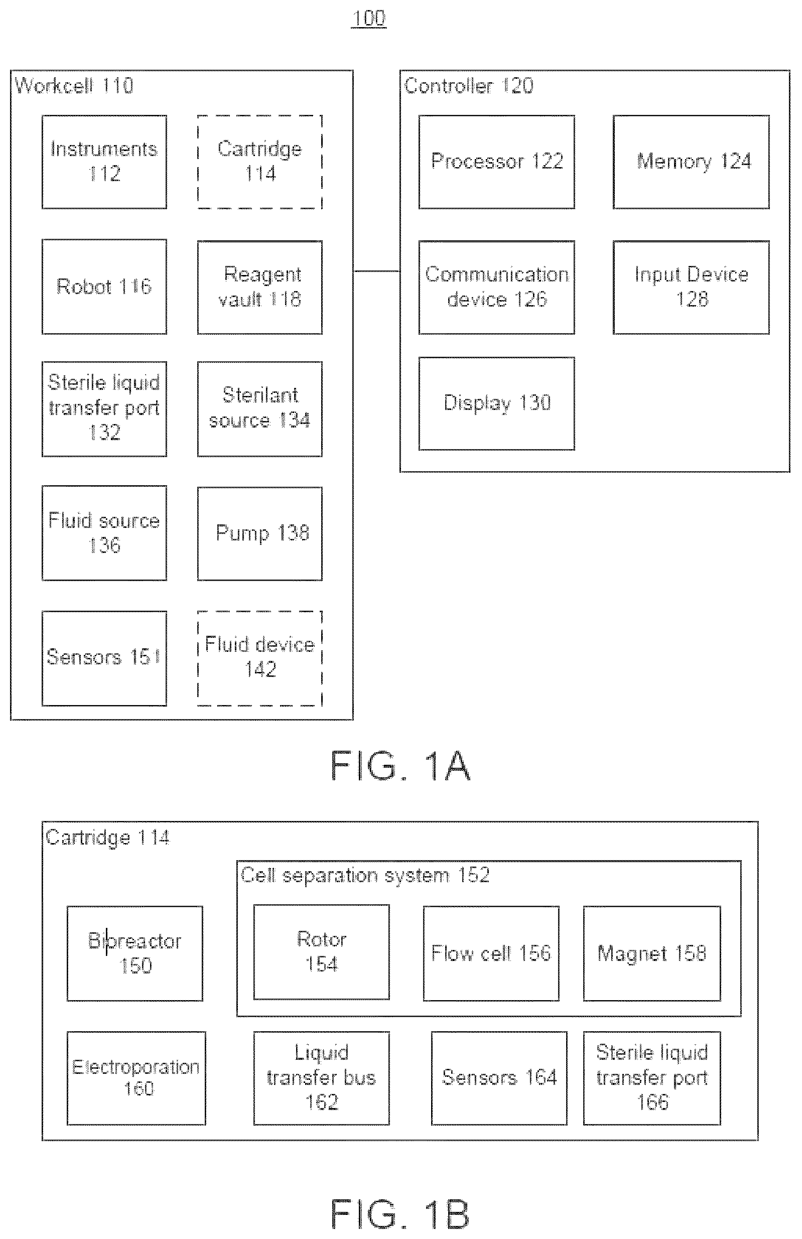 Patent US12492368 — Monitoring air pressure within a cell processing system — Figure 1