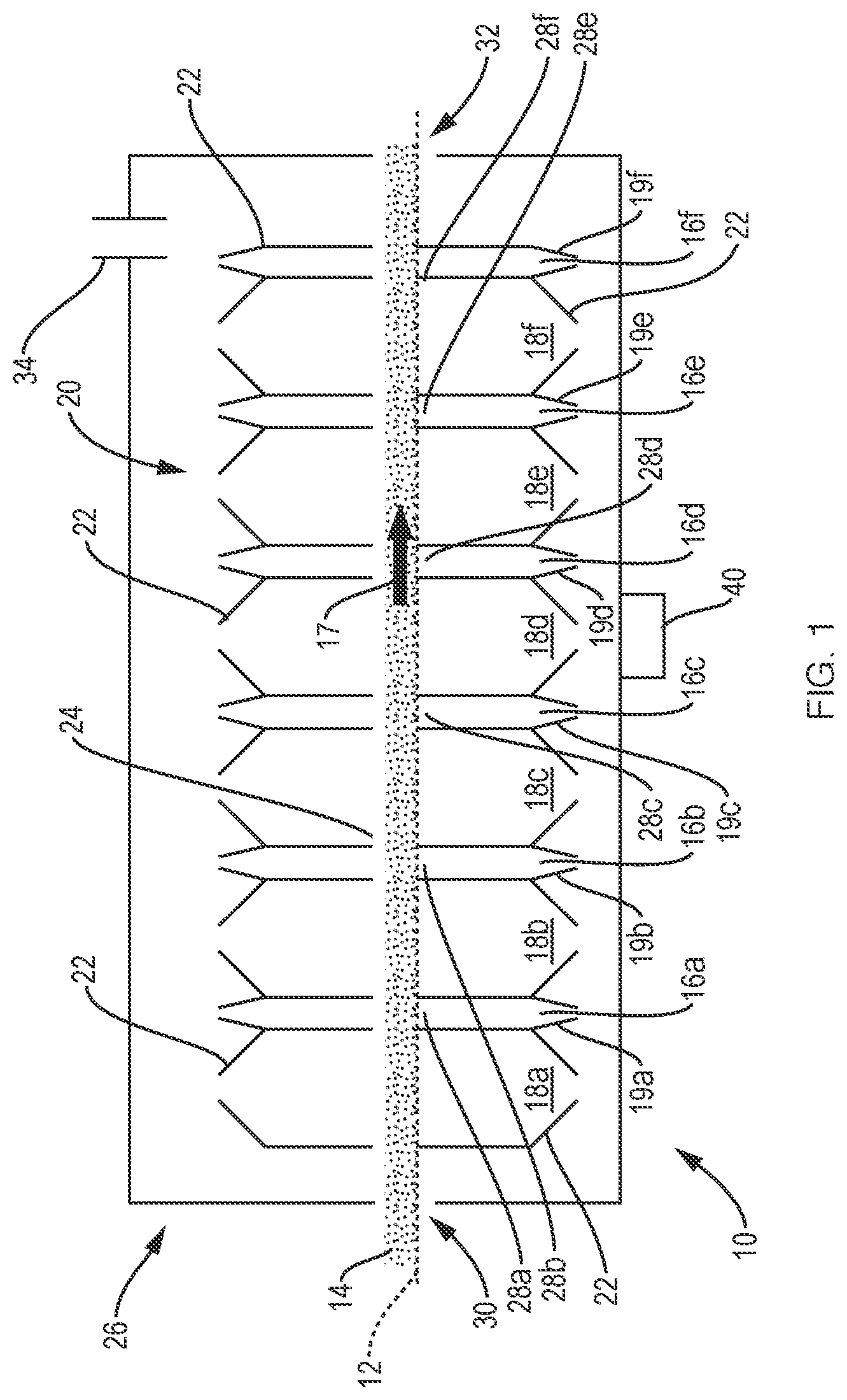 Patent US12492474 — Continuous spatial atomic layer deposition process and apparatus for applying films on particles — Figure 1