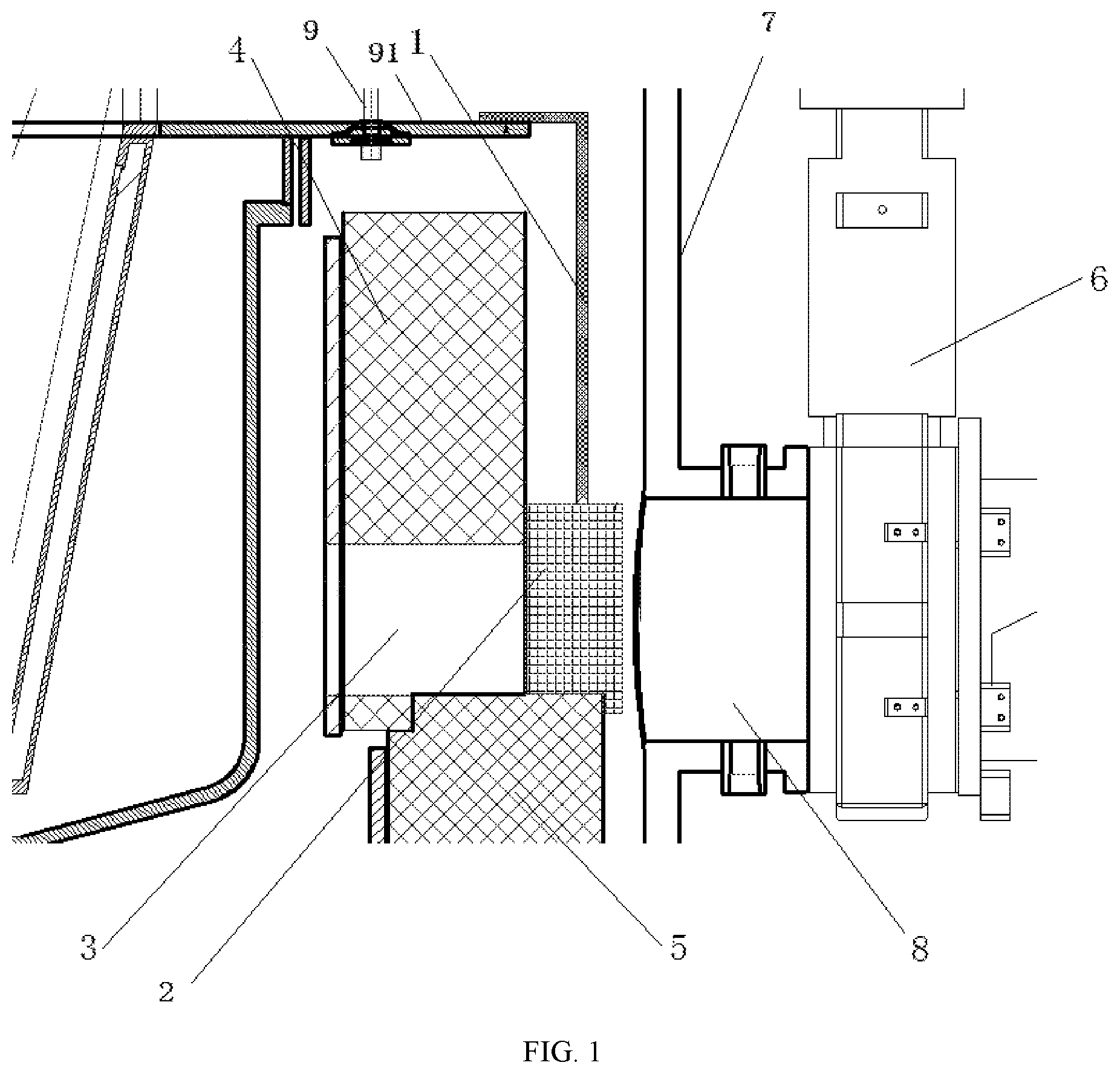 Patent US12492485 Figure 1 – Heat leakage prevention device and single crystal furnace system