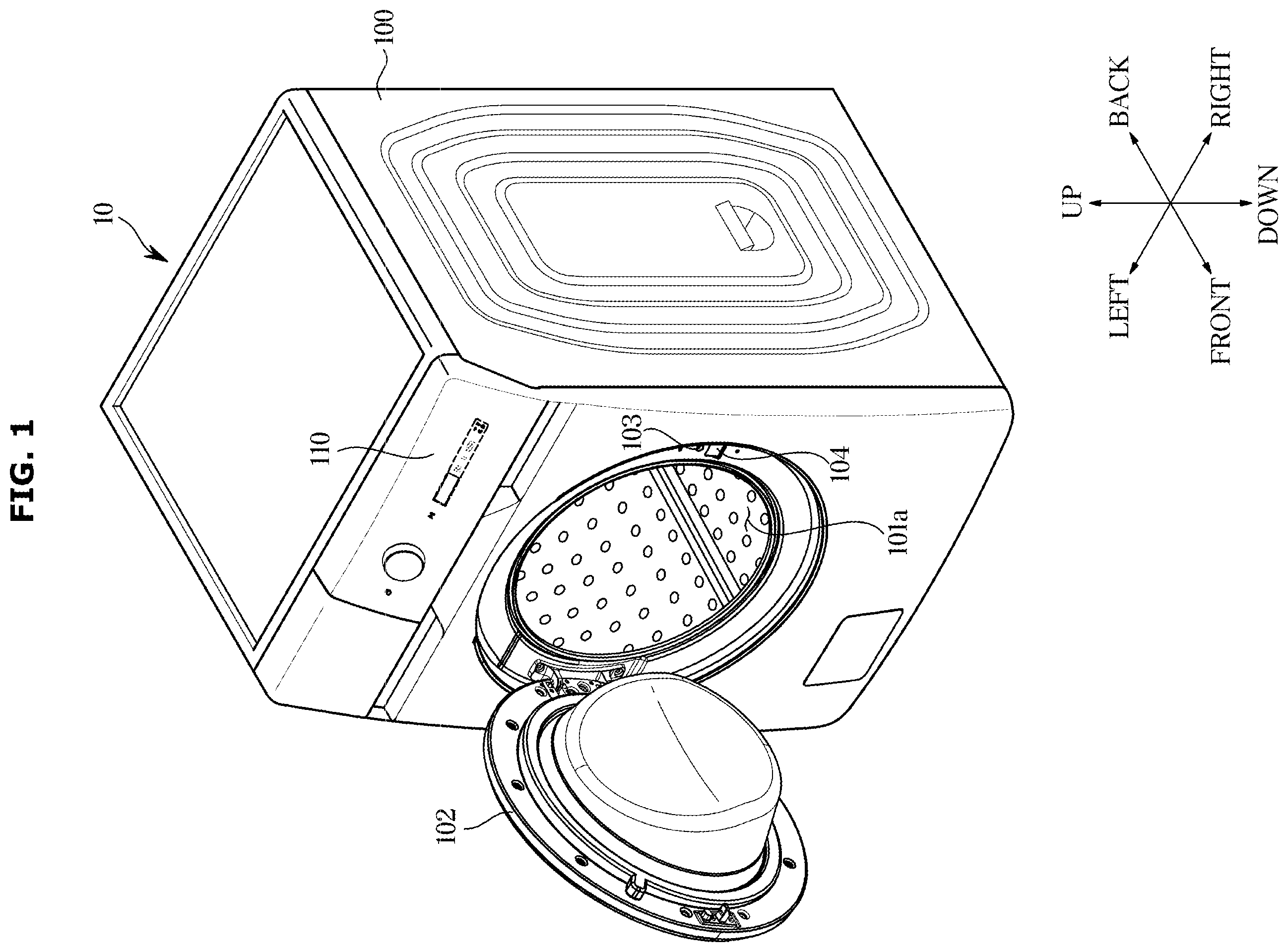 Patent US12492500 — Washing machine and controlling method for the same — Figure 1