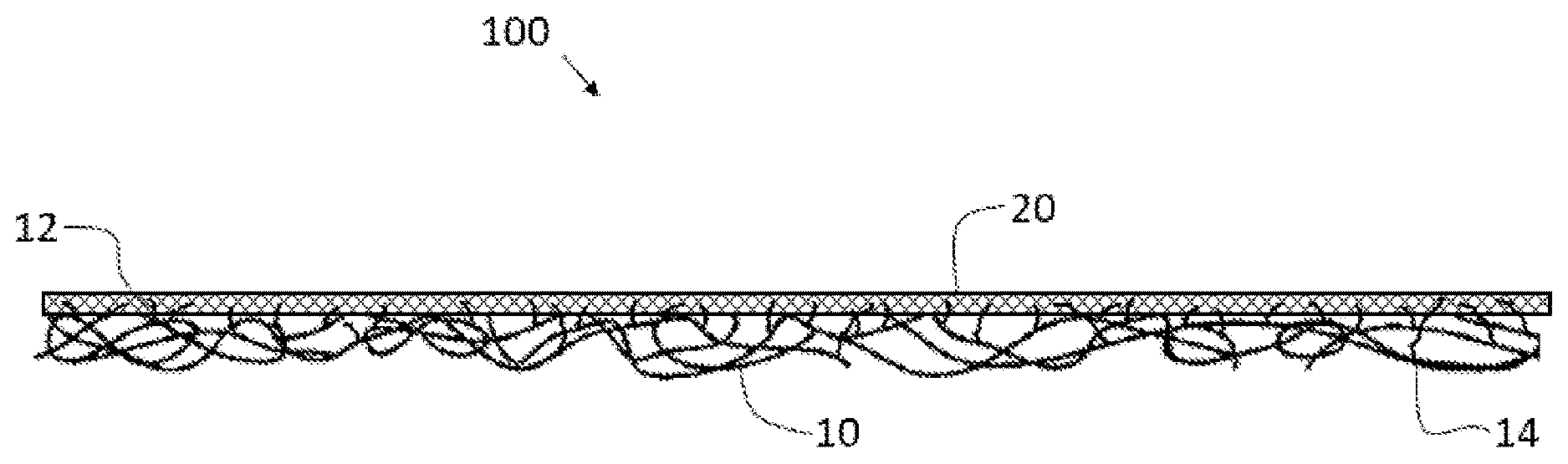 Patent US12492507 — Composite nonwoven mat with coating layer — Figure 1