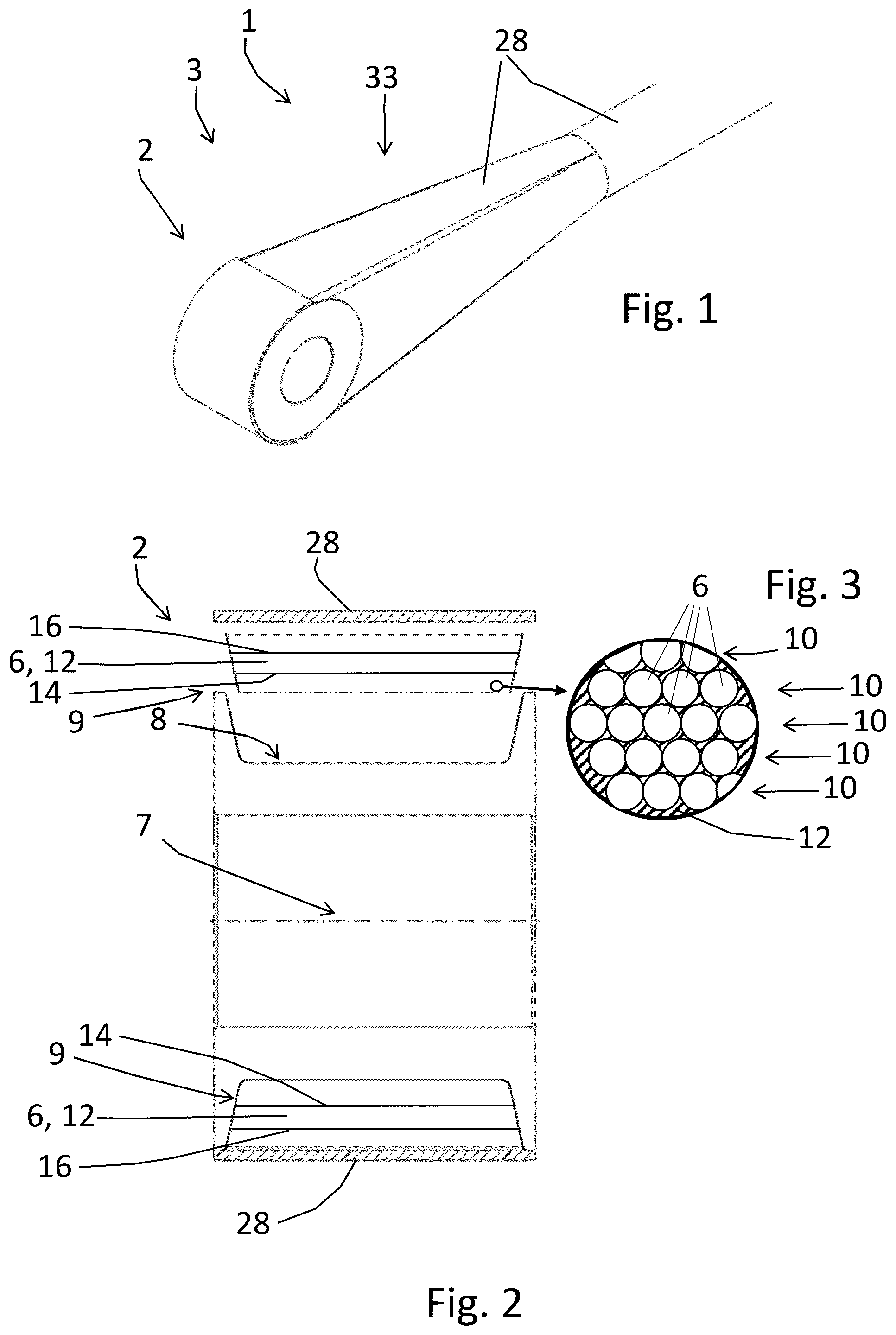 Patent US12492510 Figure 1 – Flexible cable with increased life span, and a method for producing a flexible cable