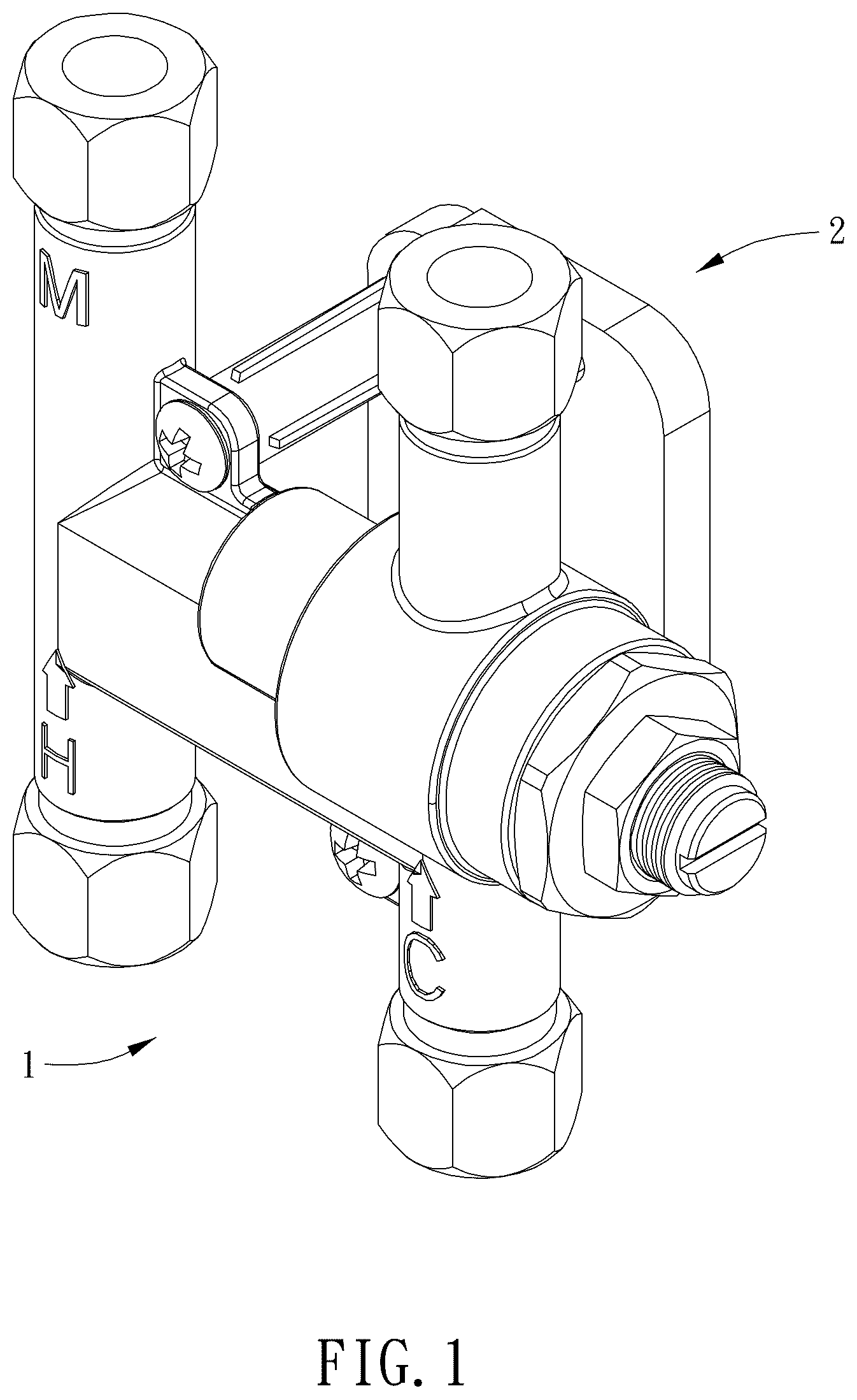 Patent US12492536 — Valve assembly — Figure 1
