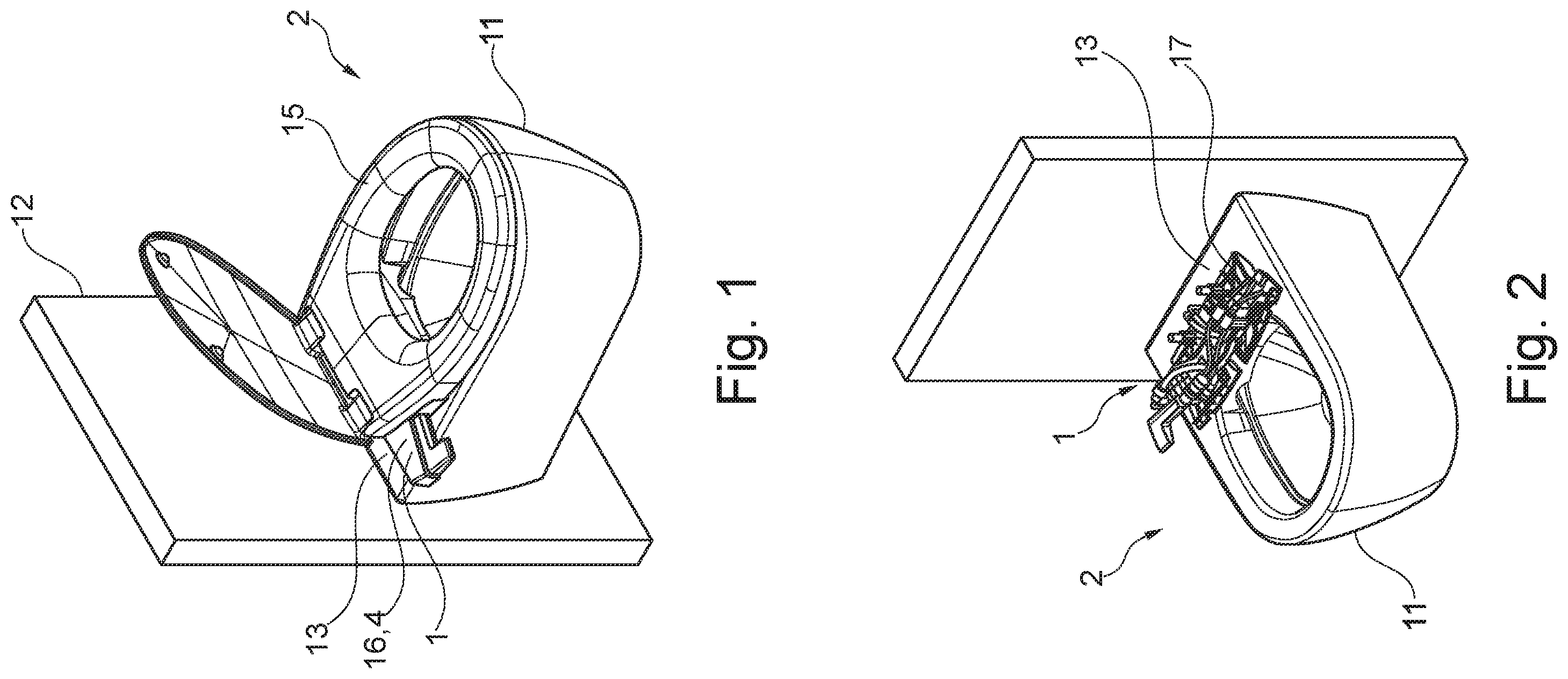 Patent US12492542 Figure 1 – Functional unit for a shower toilet