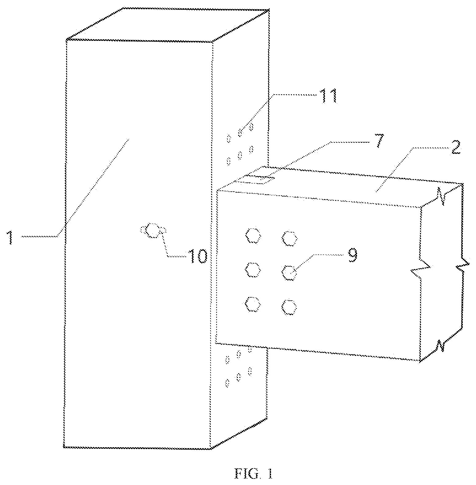 Patent US12492548 — Reconsolidated bamboo beam-column joint connected by subassembly and design method — Figure 1