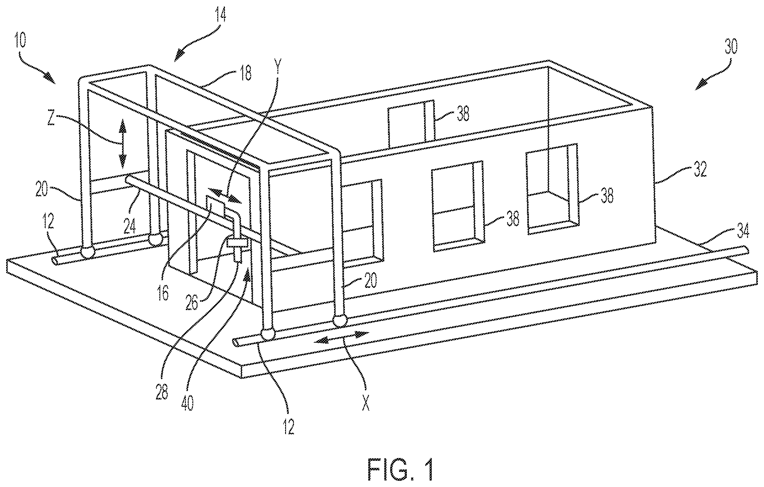 Patent US12492553 — Extrudable building material wall structure and method — Figure 1